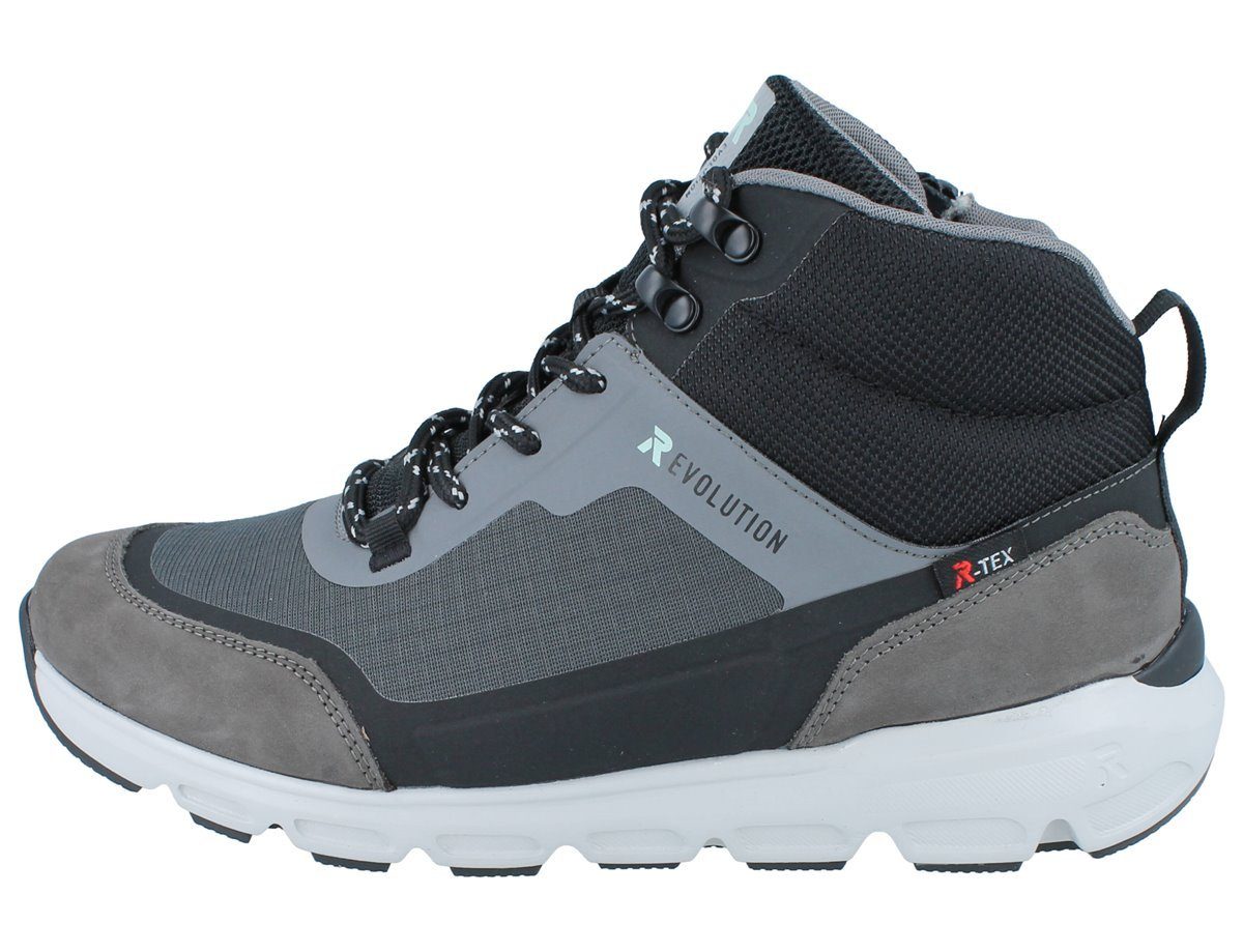 Rieker RIEKER Damen High Sneaker grau Leder Textil - Größe: 39 Winterstiefel Wechselfußbett
