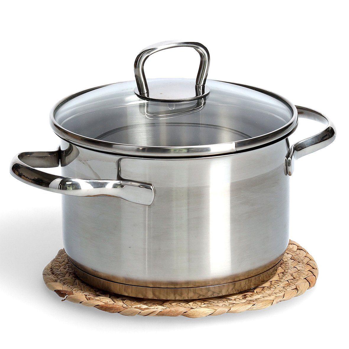 Zeller Present Topfuntersetzer Boho Kitchen, Baumwolle, natur/weiß