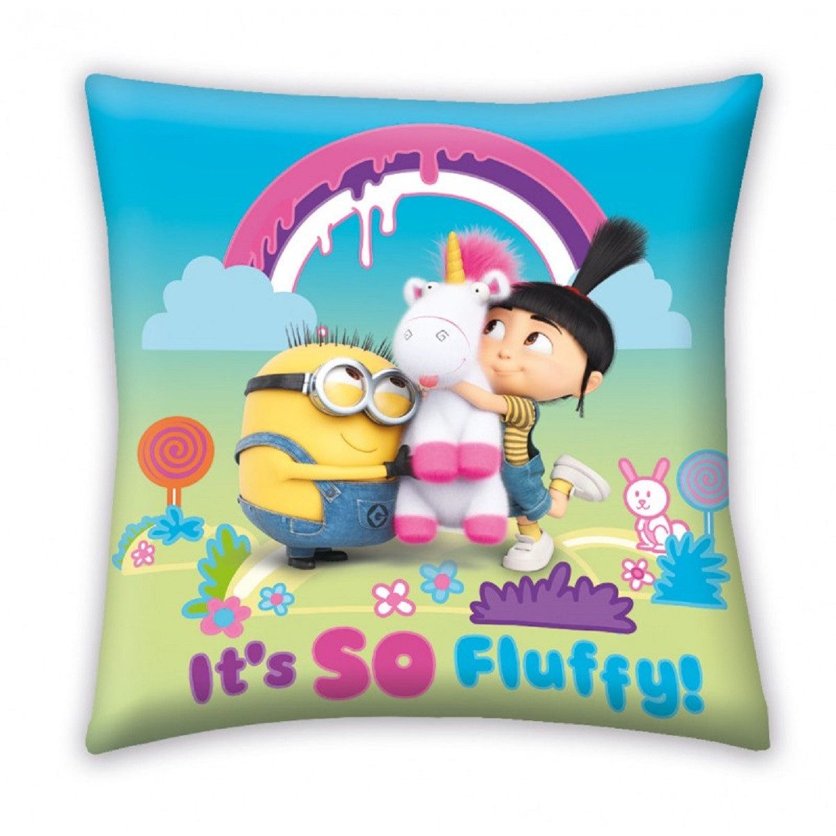 Minions Dekokissen Kuschelkissen 40 x 40 cm aus Polyester