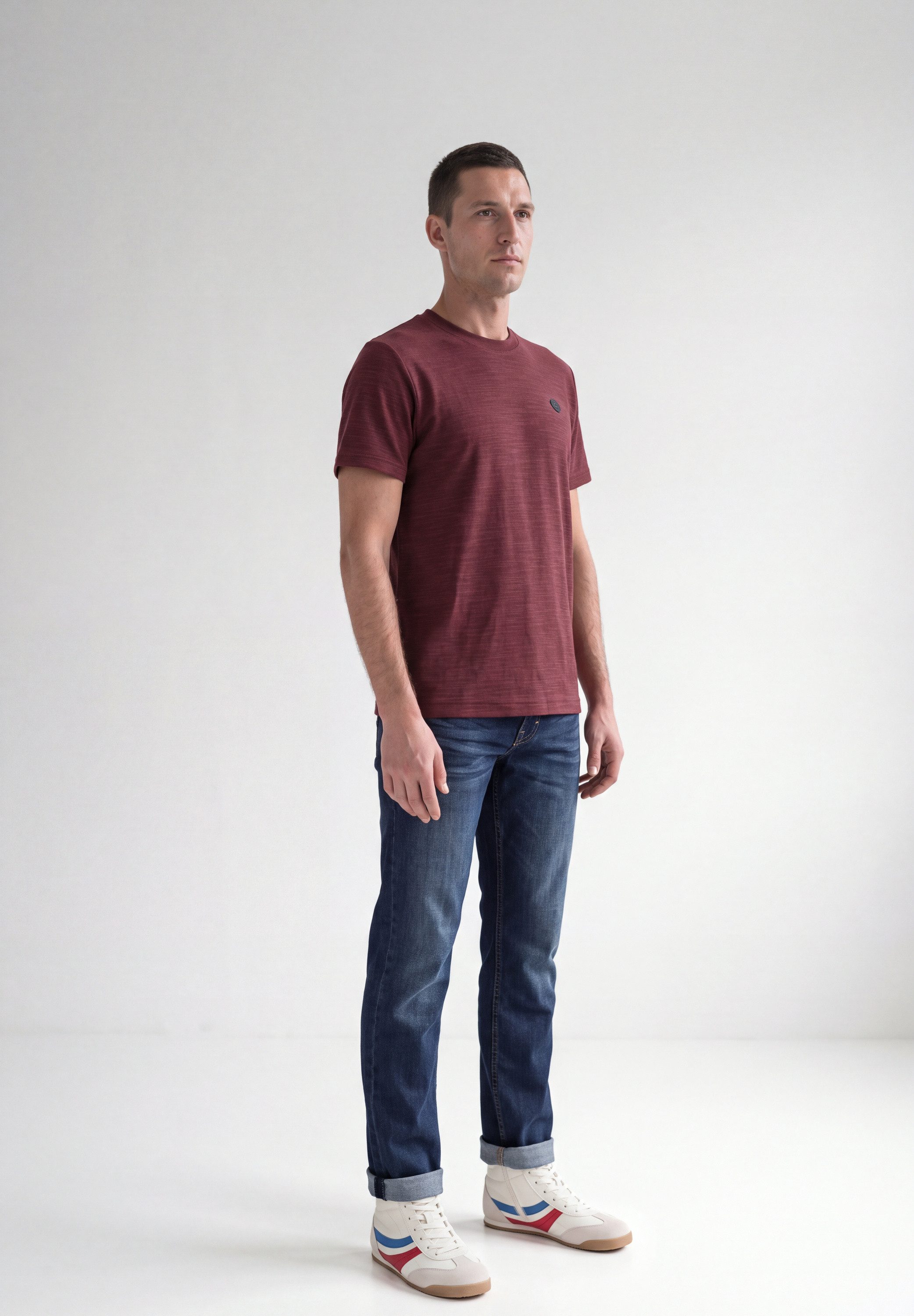 STREET ONE MEN T-Shirt mit Rundhalsausschnitt – Bild 3 von 5