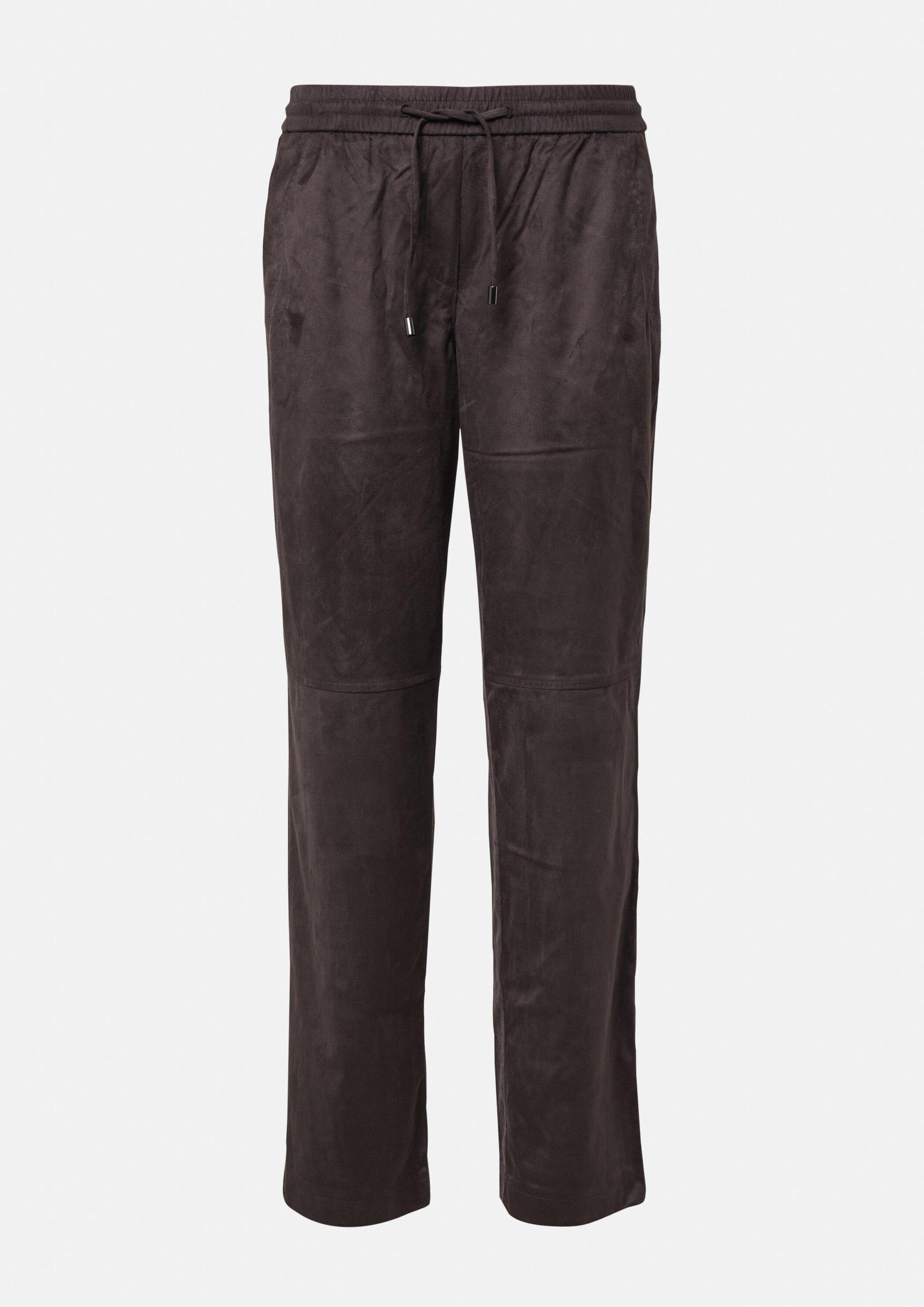 comma Jogginghose Hose Jogpants in Veloursoptik