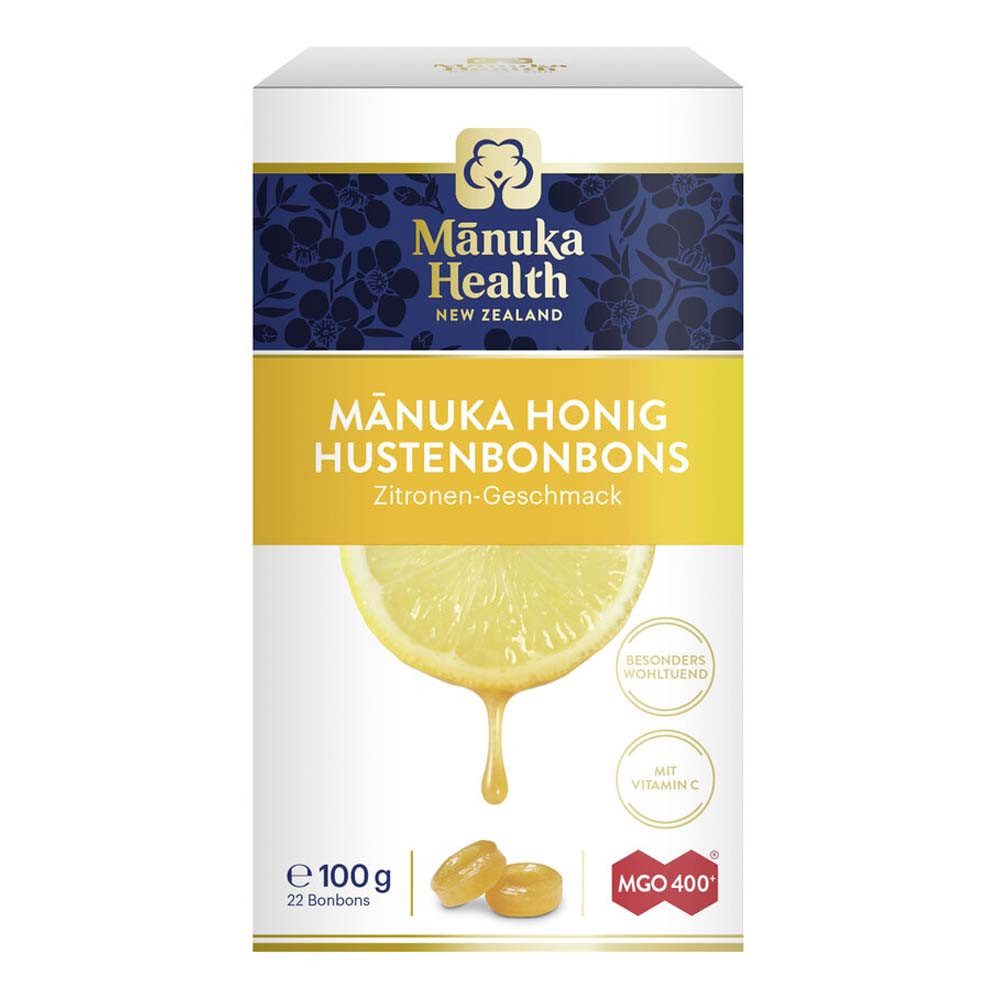 Manuka Health Süßigkeit Manukahonig Hustenbonbons - MGO 400+ Zitrone 100g
