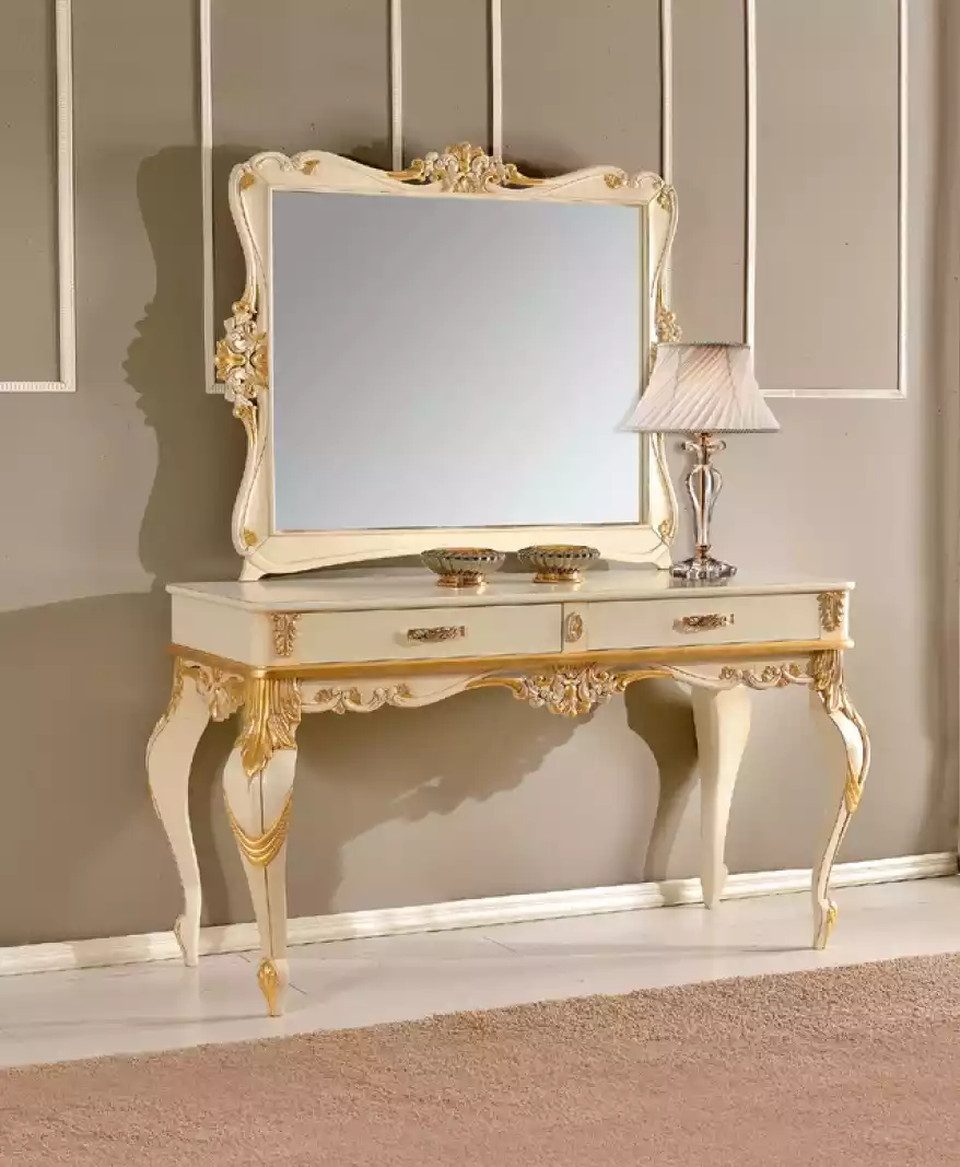 Konsolentisch Spiegel 2tlg Set Neu Holz Konsole Tisch Möbel Dekorativ