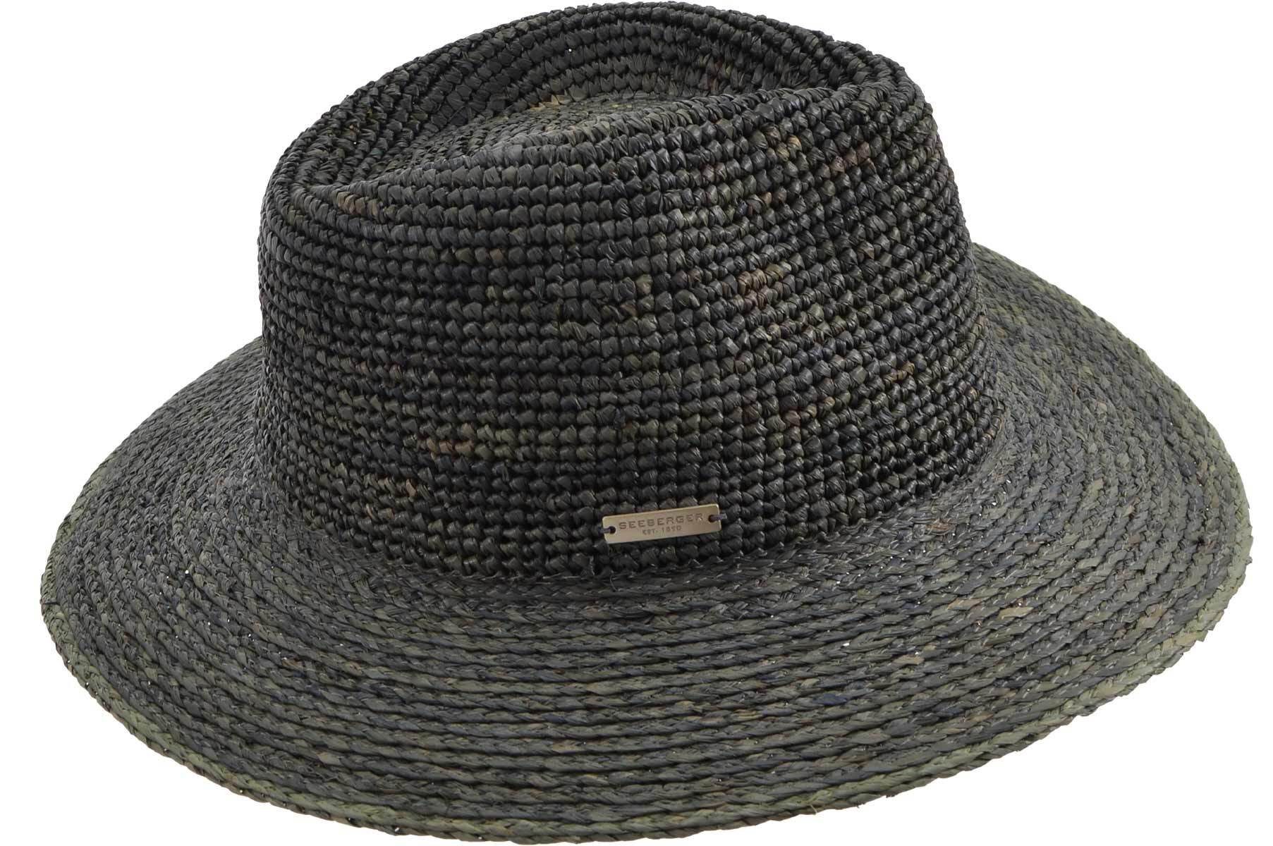 Seeberger Fedora Raffiastroh Fedora 55352-0
