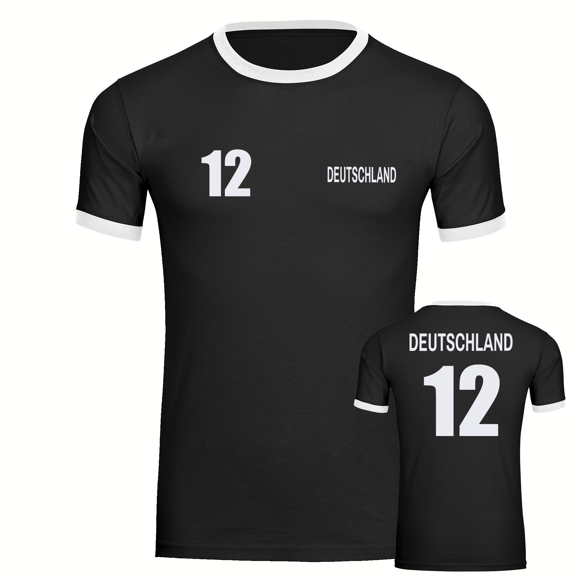 multifanshop T-Shirt Kontrast Germany - Adler günstig online kaufen
