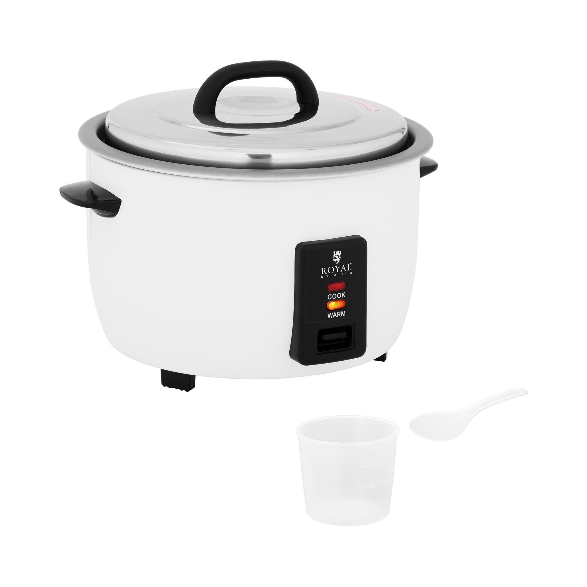 Royal Catering Reiskocher 10L Gastro Dampfkocher Reiskochtopf Gemüsegarer Elektrisch, 1600 W