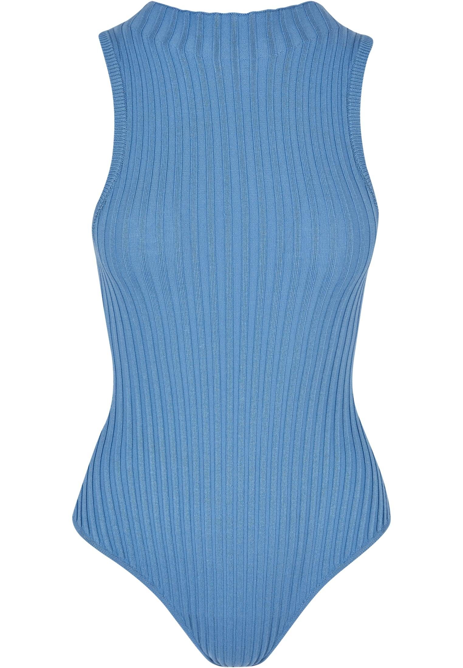 URBAN CLASSICS T-Shirt Damen Ladies Rib Knit Sleevless Body (1-tlg) horizonblue
