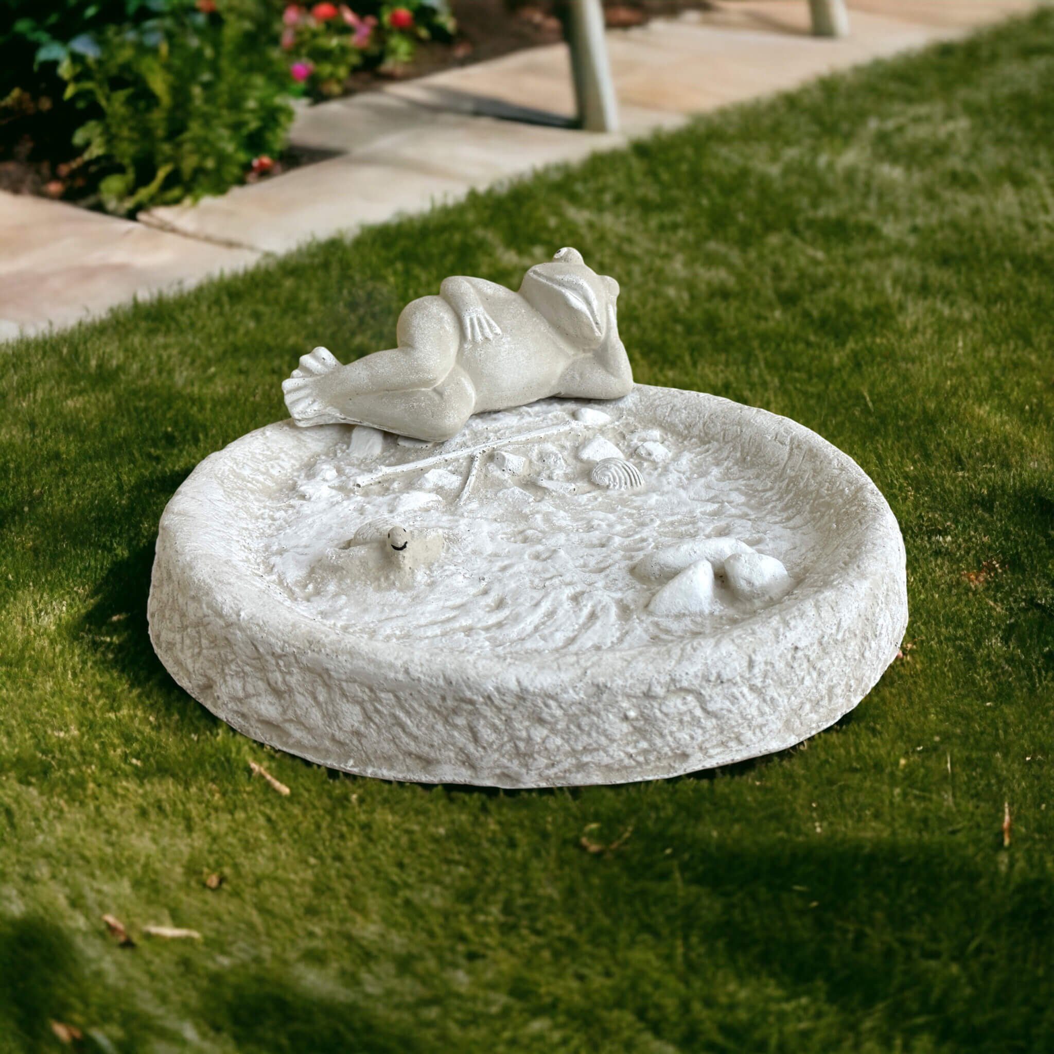 MUMTOP Vogeltränke Aus Glas – Mit Metallständer Für Garten, Terrasse & Balkon