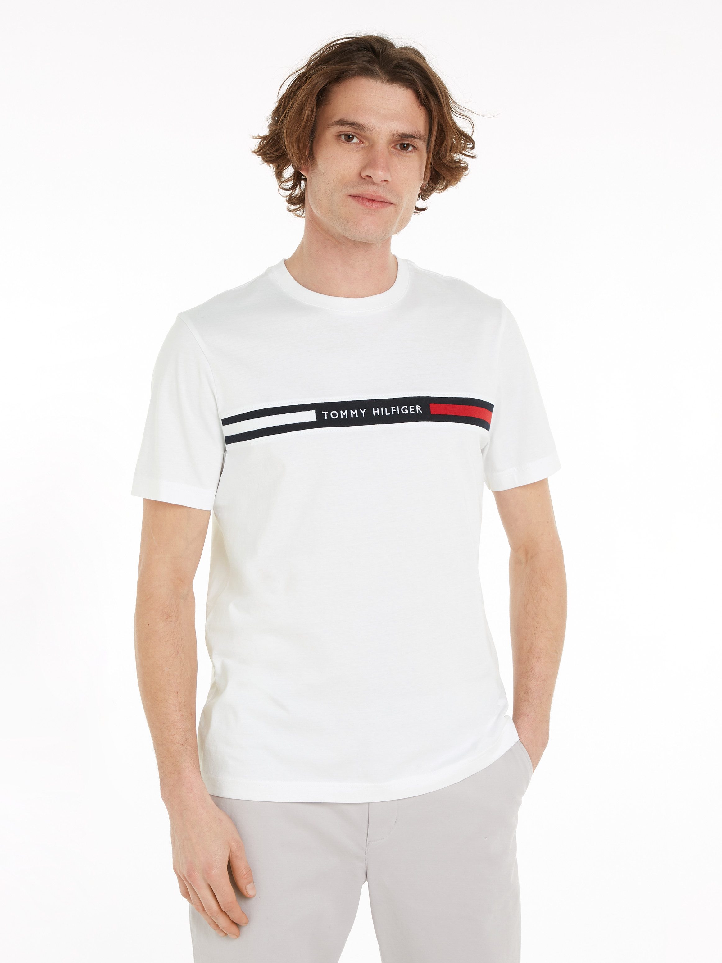 Tommy Hilfiger T-Shirt HILFIGER CHEST INSERT TEE günstig online kaufen