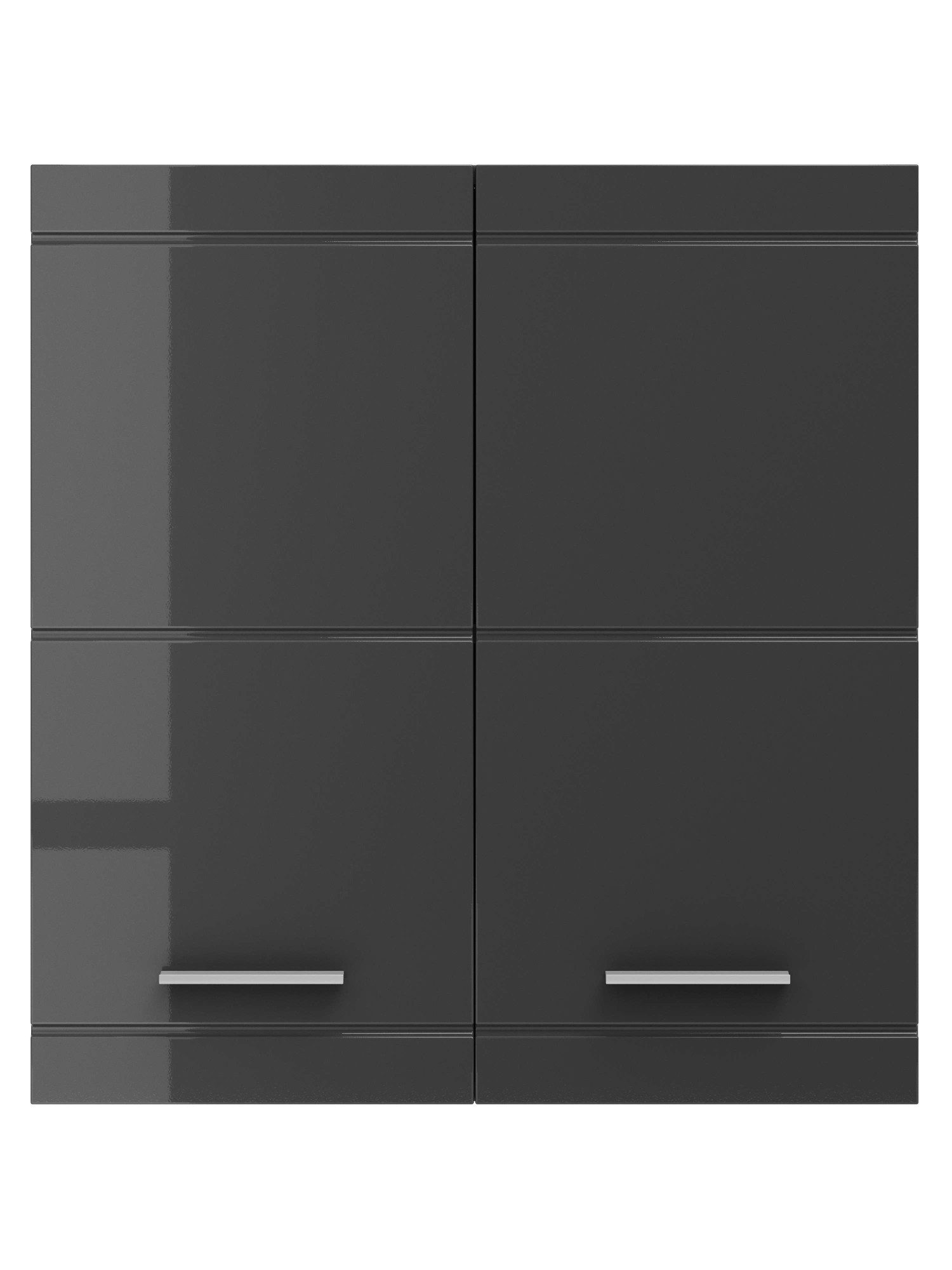 OTTO home Hängeschrank Föhr, Badschrank, Badezimmerschrank, Badmöbel Breite 72,8 cm, 2 Türen, minimalistisch, zeitlos, hochglänzend – Bild 4 von 5