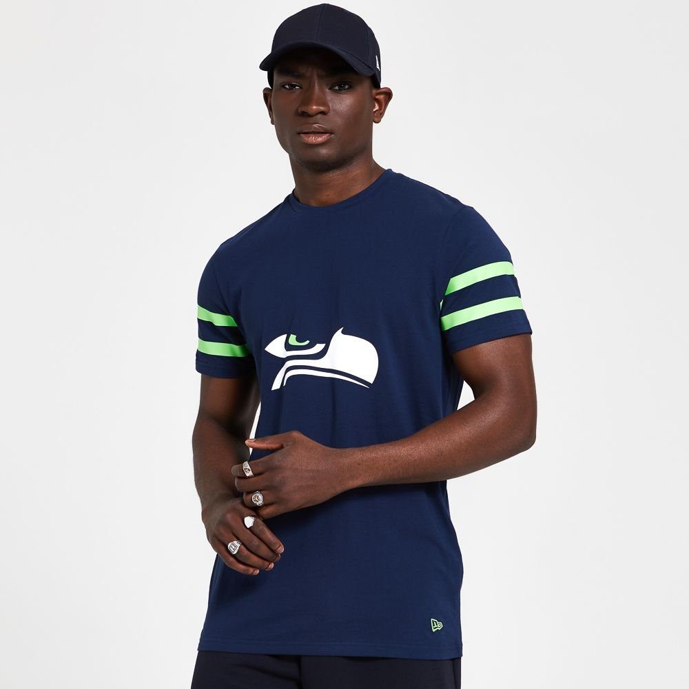 T-Shirt New Era New Print-Shirt Era Tee NEU/OVP SEATTLE NFL SEAHAWKS Elements