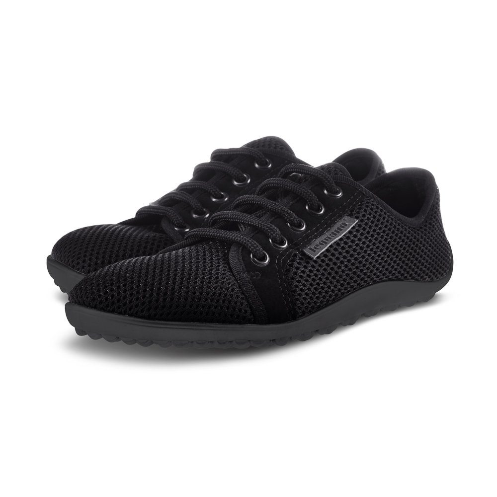 Leguano Aktiv Lavaschwarz, schwarze Sohle Barfußschuh günstig online kaufen