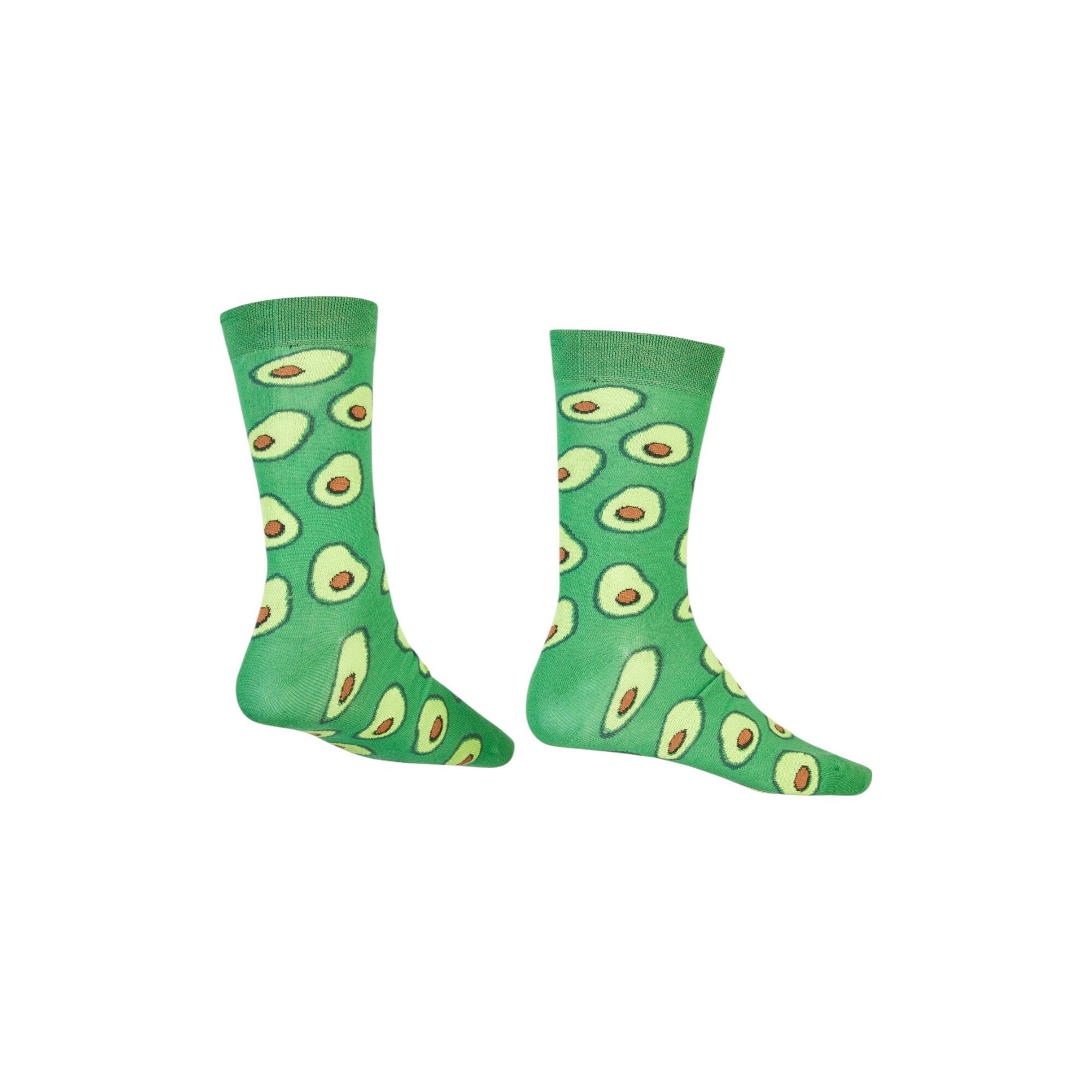 AbgeStrumpft Freizeitsocken Abgestrumpft Socken Avocado (1 Paar, 1-Paar, 1 Paar) lustiges Design