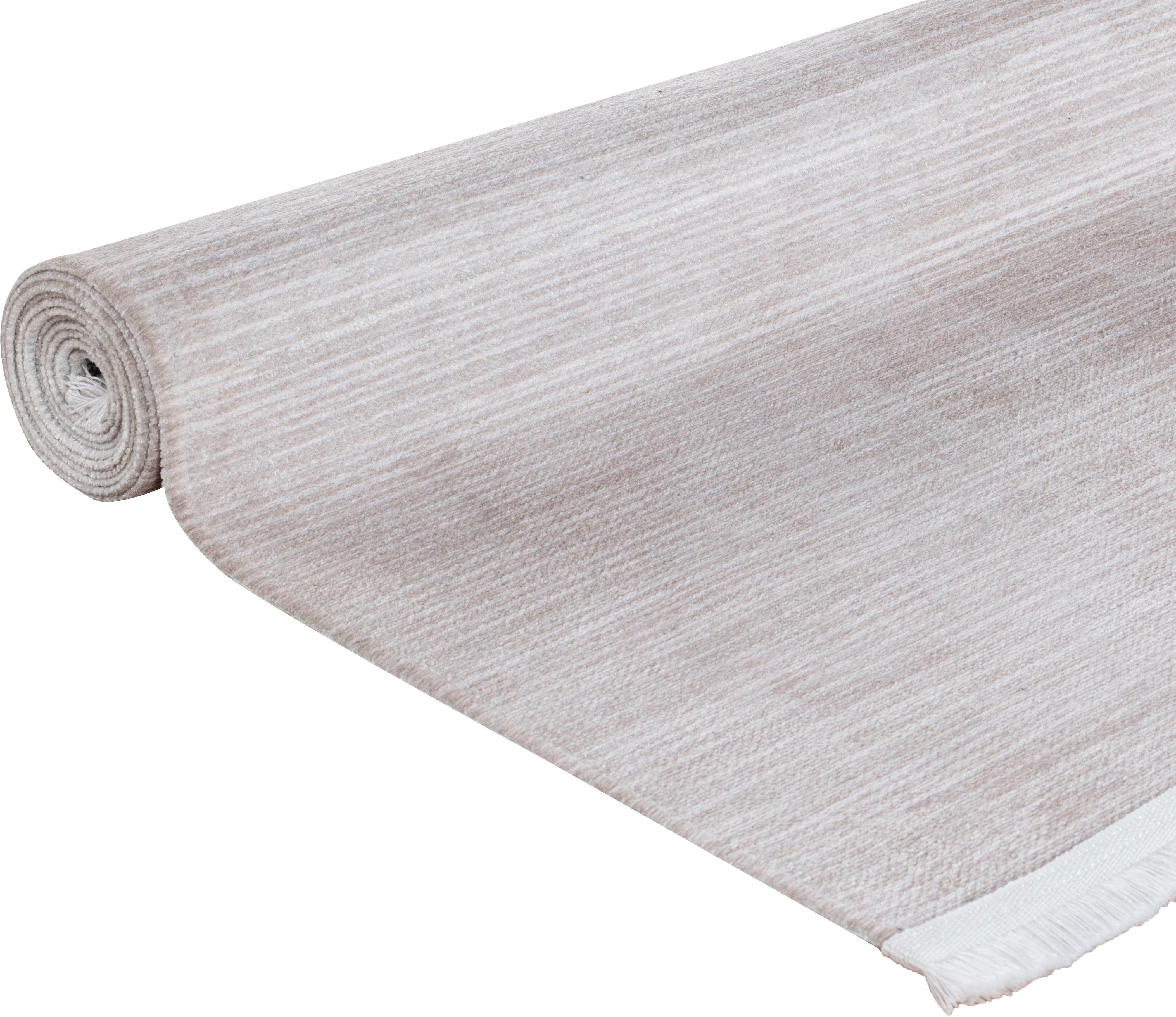 Sehrazat, Teppich Natural 1090, Teppich, 5 mm, EFE Höhe: Flachgewebe waschbar beige Look, rechteckig,