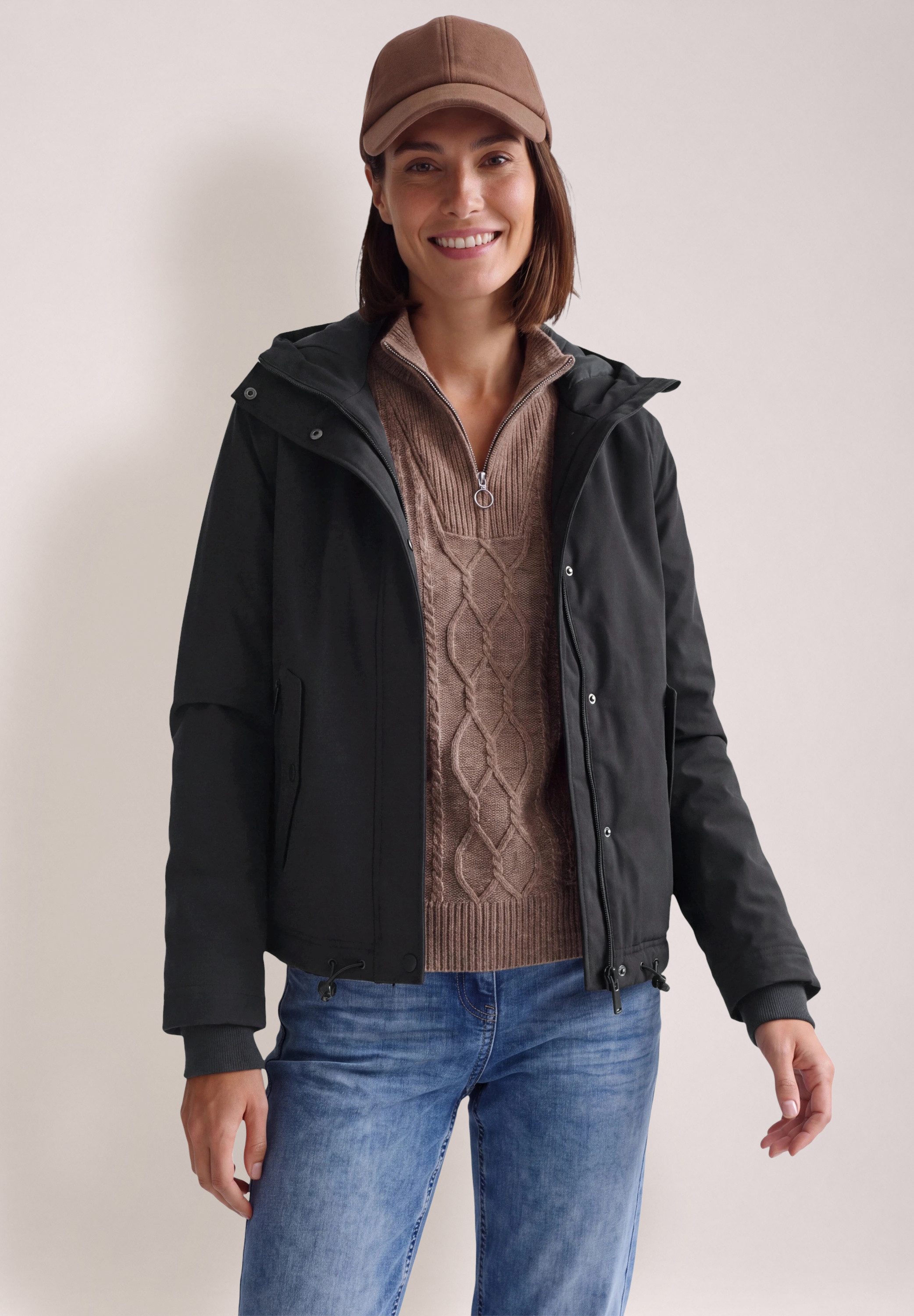 CECIL Softshelljacke mit Kapuze