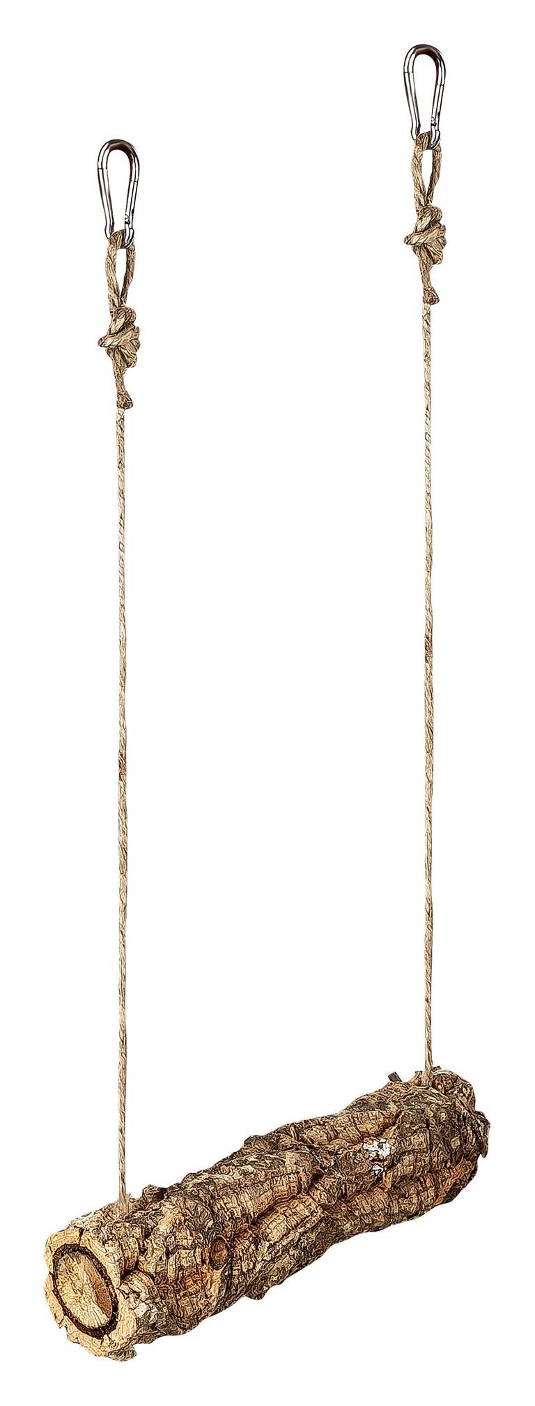Kork-Deko.de Vogelspielplatz Naturkork-Ast als Vogelschaukel, 20 cm lang, Ø 2,5–5 cm, zum Sitzen, Spielen & Knabbern
