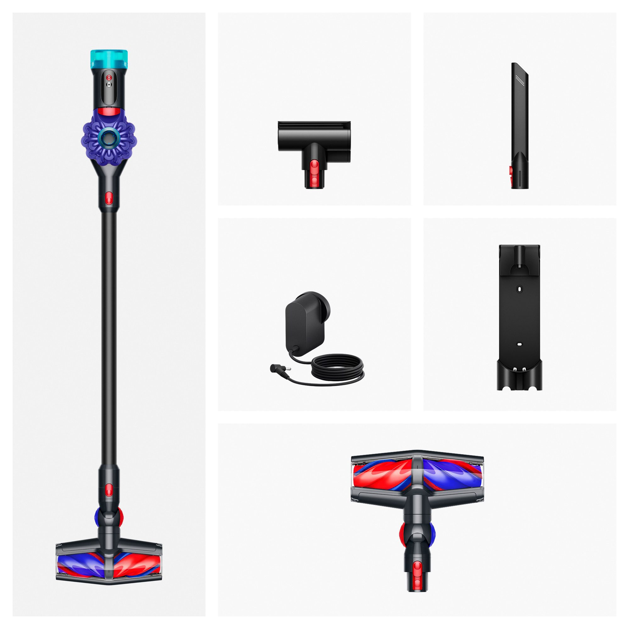 DYSON Akku-Hand-und Stielstaubsauger Dyson V10 Konical™ Schwarz/Blau, 465 W, beutellos – Bild 4 von 5