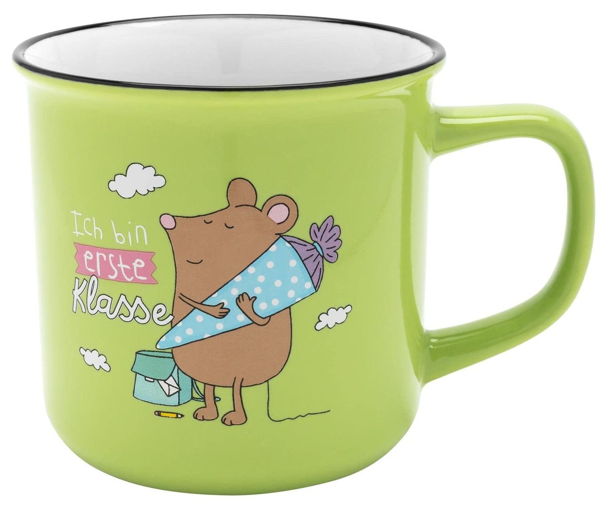 Sheepworld Tasse Sheepworld Tasse Bin Klasse Ich Erste Maus Einschulung Porzellan Becher Grün