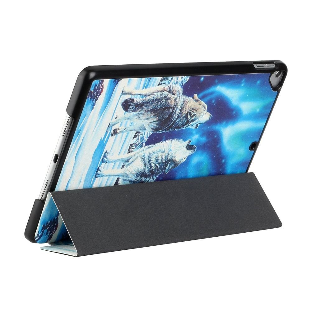Wigento Tablet-Hülle Für Apple iPad Pro 10.5 2017 / Air 10.5 2019 / 10.2  2019 / 10.2 2020 3folt Wake UP Smart Cover Etuis Hülle Case Schutz Motiv 4