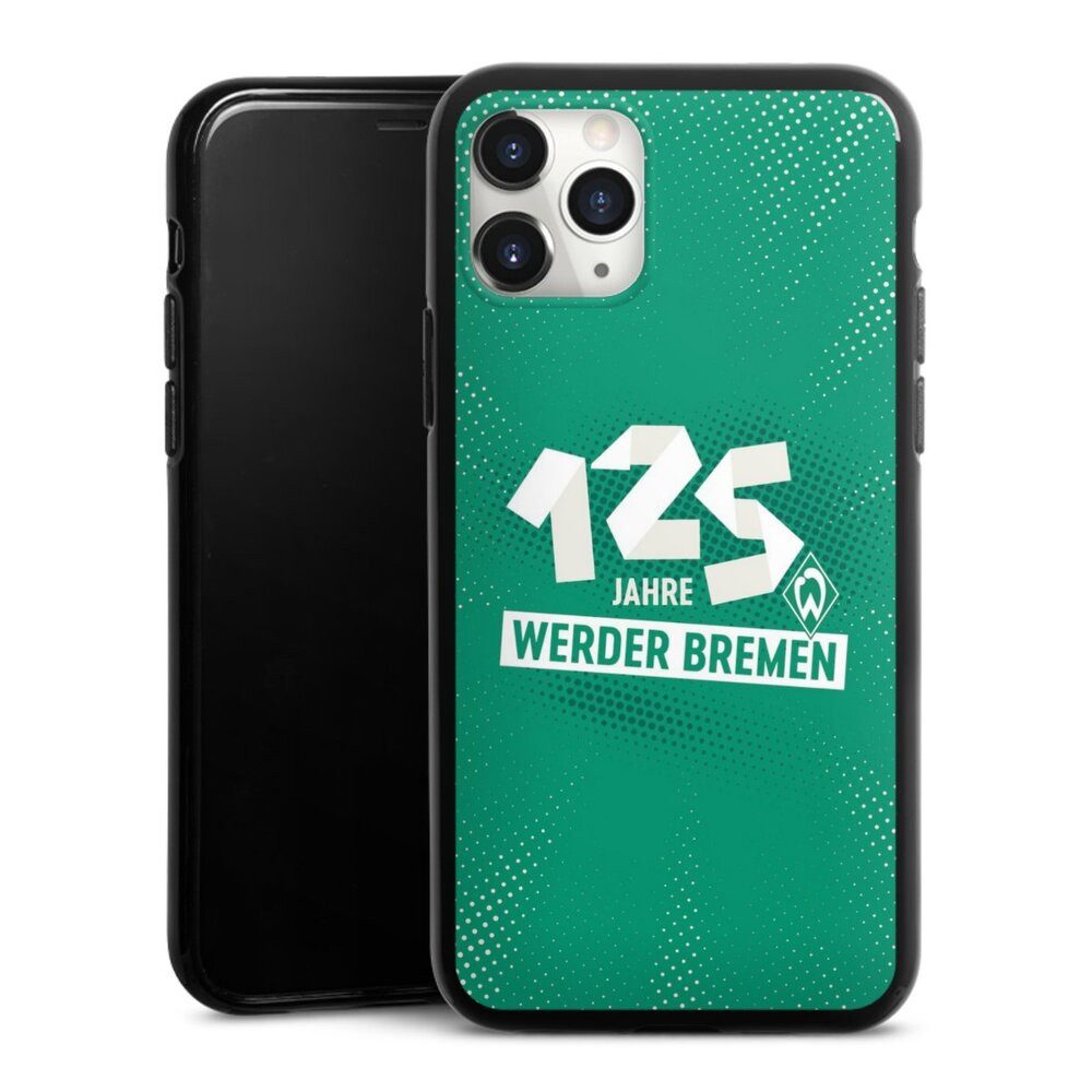 DeinDesign Handyhülle 125 Jahre Werder Bremen Offizielles Lizenzprodukt, Apple iPhone 11 Pro Max Silikon Hülle Bumper Case Handy Schutzhülle