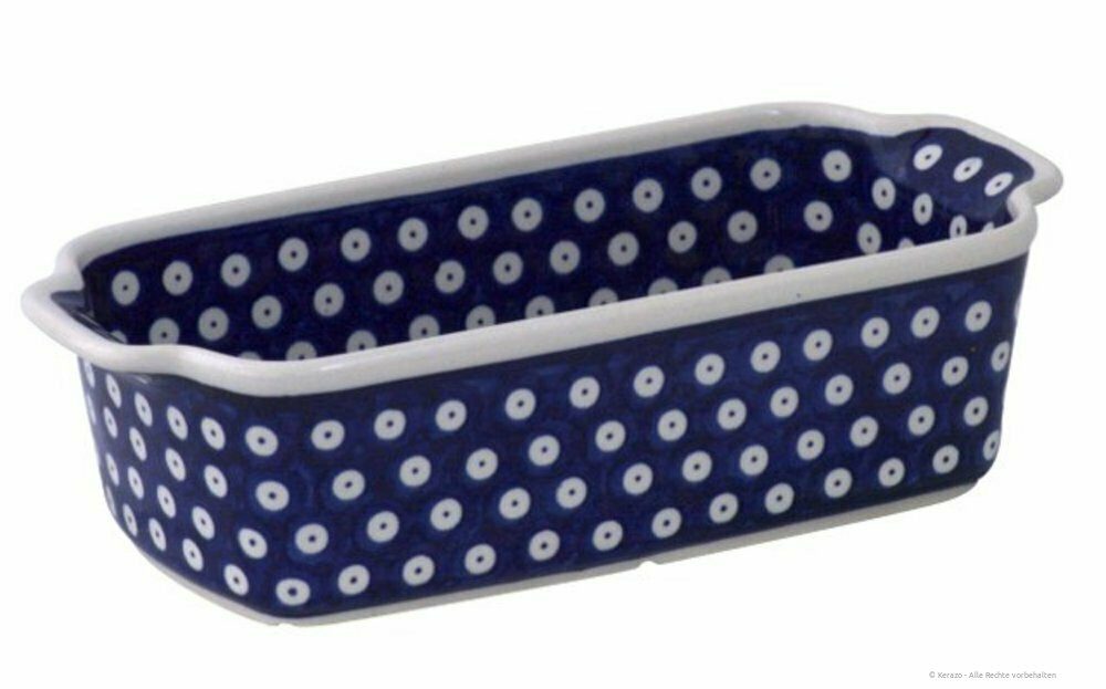 Bunzlauer Keramik Backform Bunzlauer Keramik 1Liter Auflaufform Brotform 26,5x12,5x7,2cm Dekor 42