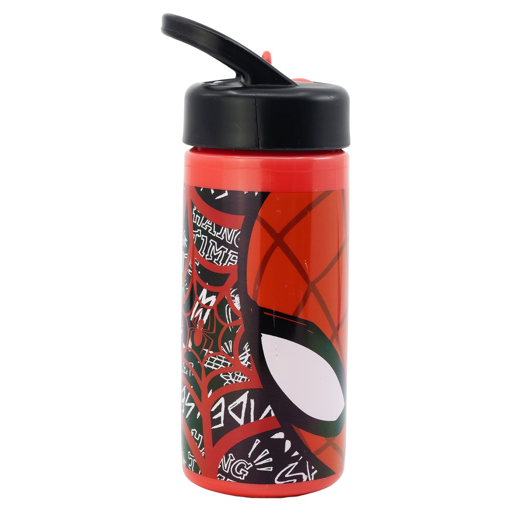 & Spiderman Trinkkappe ml Trinkflasche, mit Griff Kinderflasche frei 410 BPA