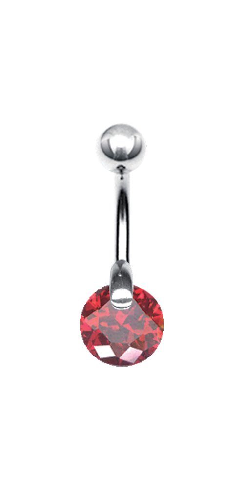 Bauchnabelpiercing Silber 925 Bananabell Stecker Diament Stein SBF015