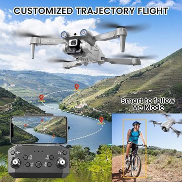 OKYUK 50 Min. Flugzeit, unter 139 g, 200 Meter FPV-Übertragung Drohne (4K, bürstenloser Motor. Follow-Me/Return/Fotografie/Video, RC Quadcopter)