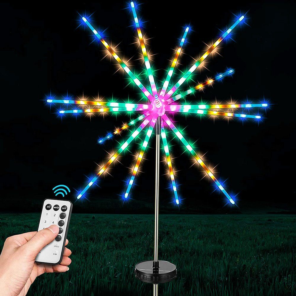 Rosnek LEDLichterkette Solar, Feuerwerk Meteor Lights, für Outdoor