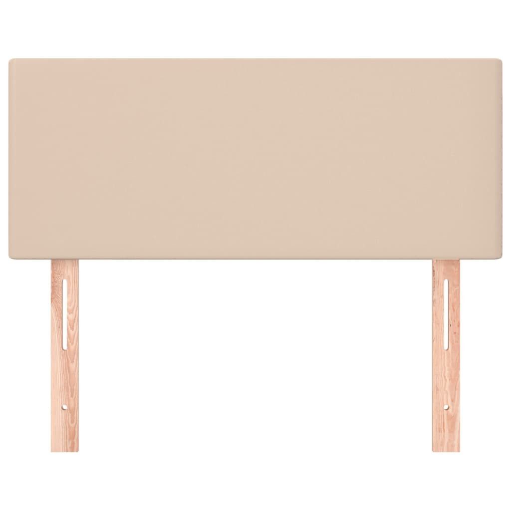 vidaXL Bett Kopfteil Cappuccino-Braun 80x5x78/88 cm Kunstleder (1-tlg)