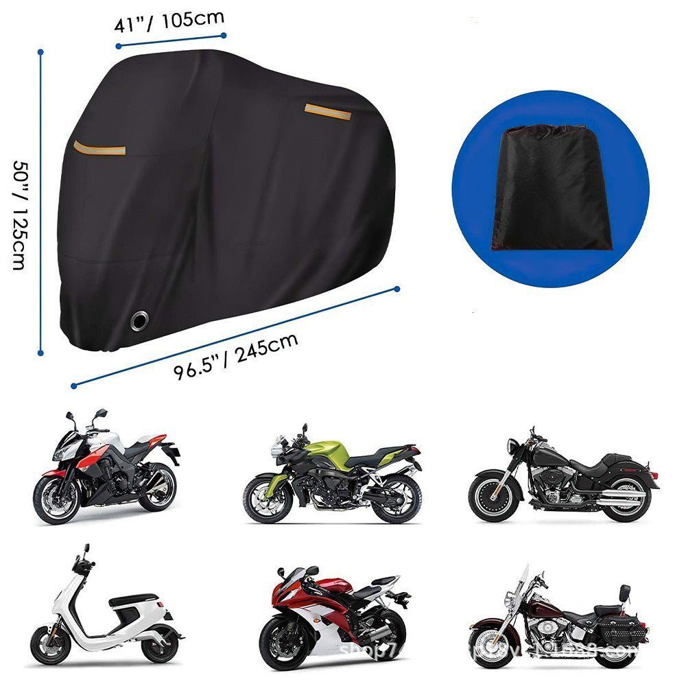 feinlux Bodenschutzplane Faltgarage Outdoor Motorradabdeckung, 190T Staubdichtes (Packung, Faltgarage Outdoor Motorradabdeckung), Geeignet für Outdoor-Aktivitäten und Reisen