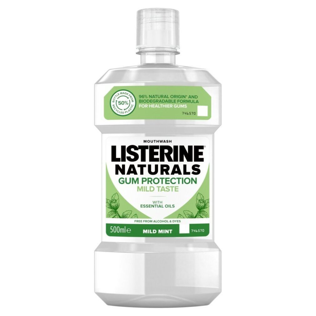 Listerine Mundspülung Natura l s mouthwash Natura l s Gum Protection - Volume: 500ml, (Packung)
