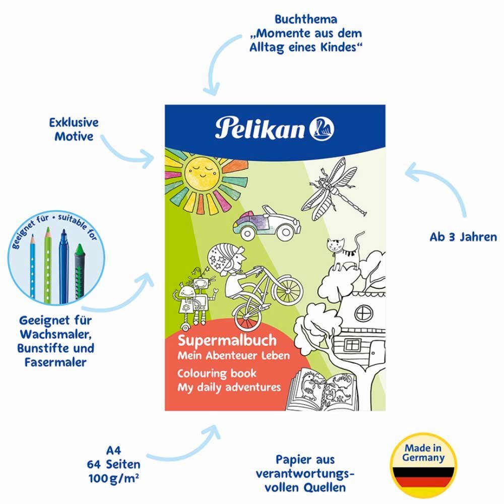 Pelikan Lernspielzeug Pelikan Super Malbuch Set günstig online kaufen