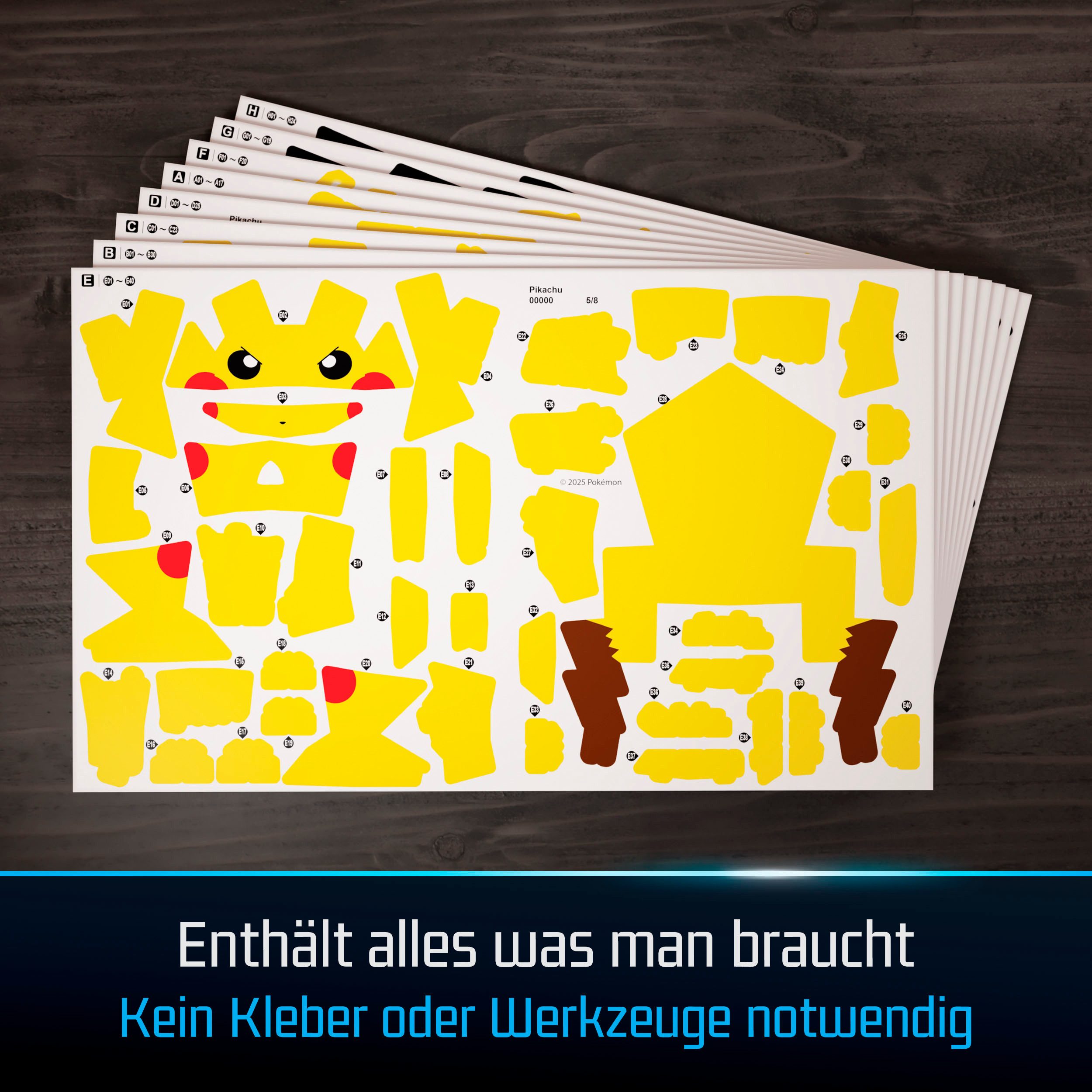 Spin Master Puzzle 4D Build - Pokémon Pikachu, 201 Puzzleteile