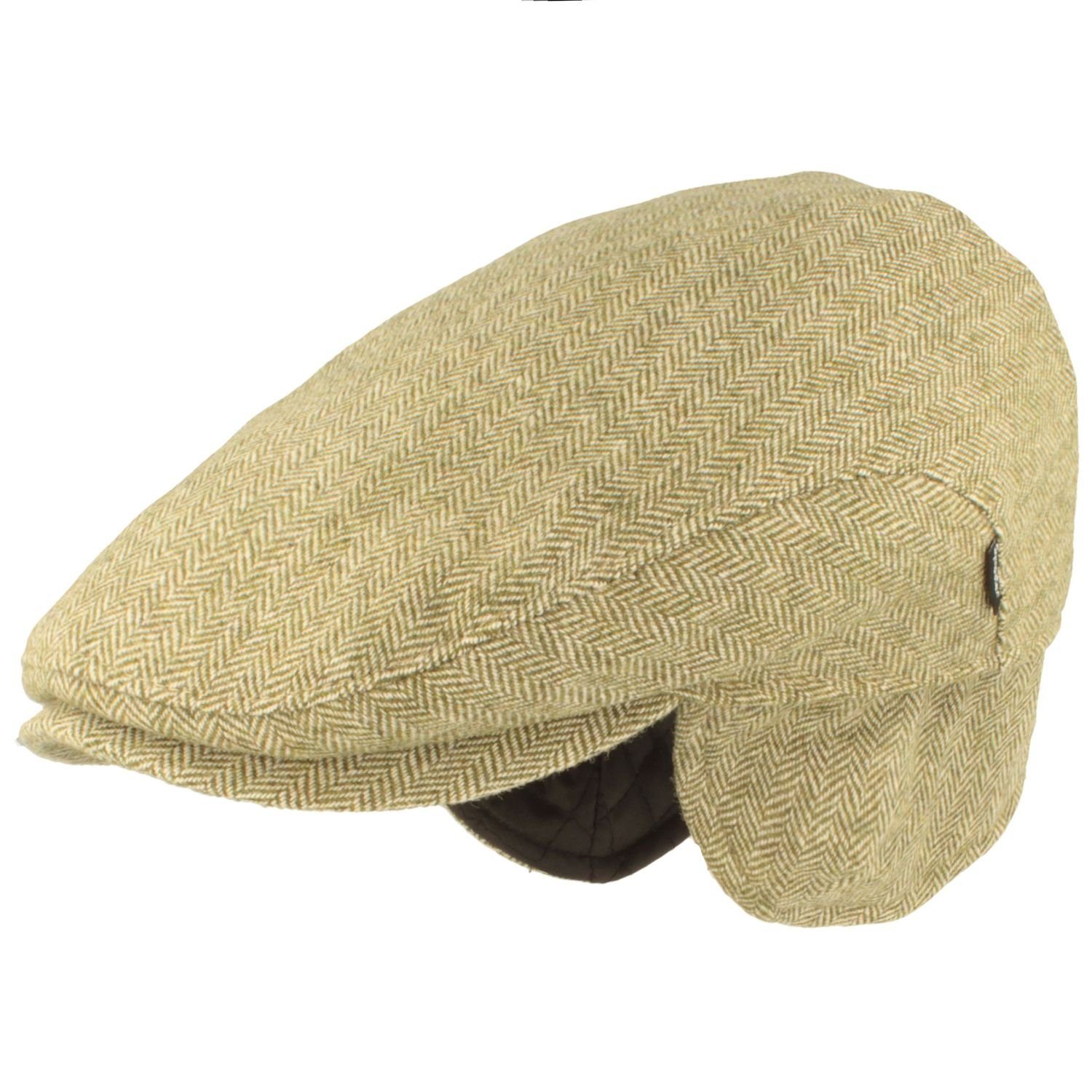 Breiter Schiebermütze aus Bavaria-Loden-Wolle mit Ohrenschutz günstig online kaufen