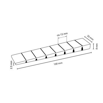 sossai® Montagekeil Unterlegkeil mit Soll-Bruchstelle in Weiß, (10-St)