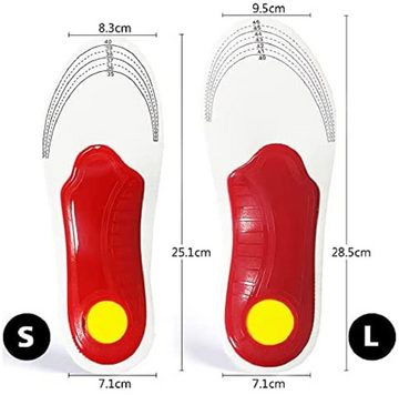 COOL-i ® Einlegesohlen, 3D-Einlage mit Bogenkorrektur: Effektive Plattfußkorrektur