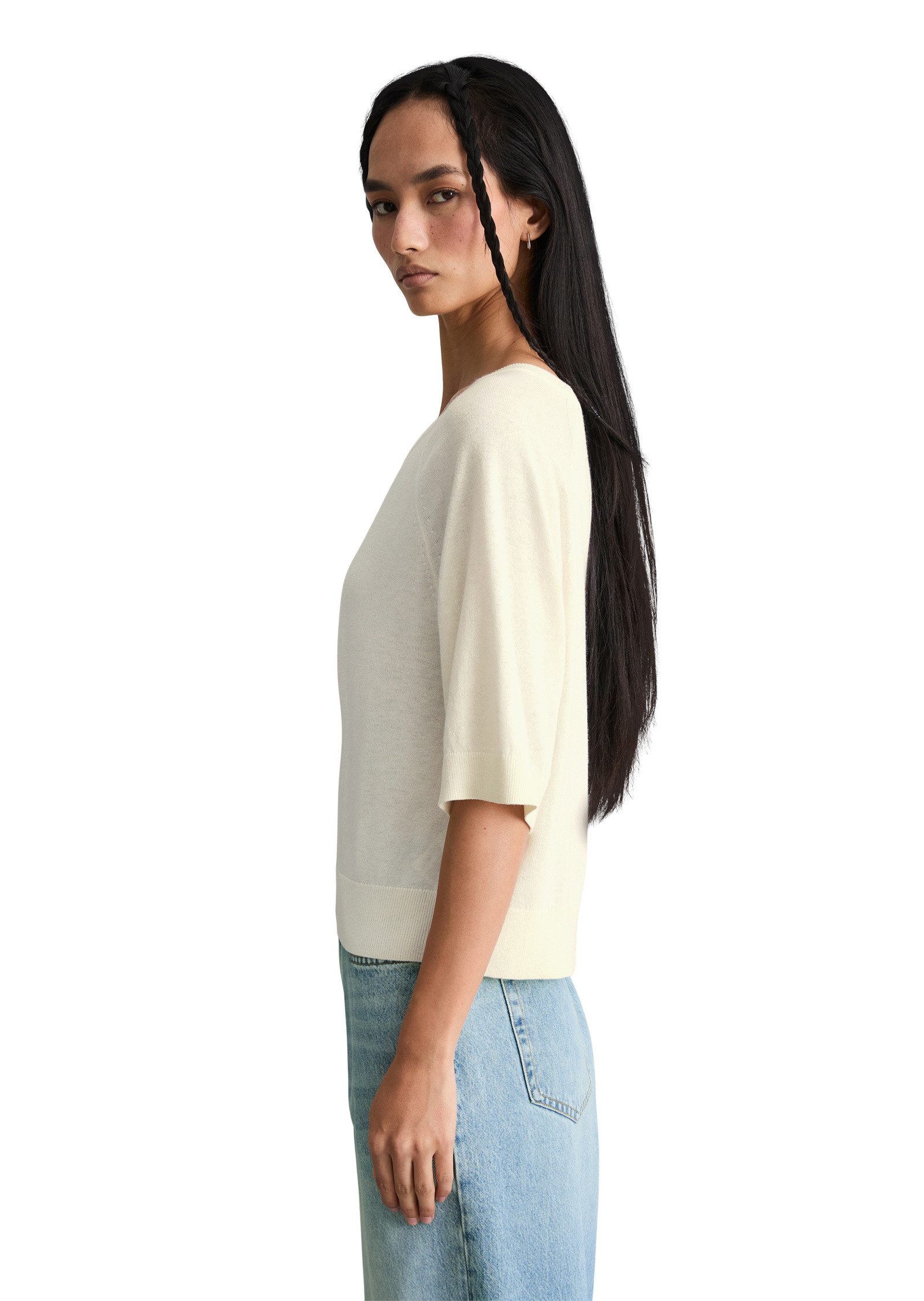 Marc O'Polo DENIM Strickpullover aus weichem Organic-Cotton-Modal-Mix