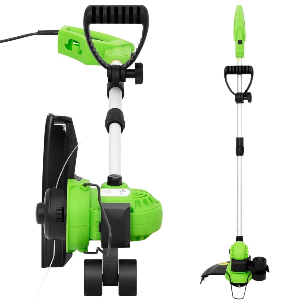 vidaXL Akku-Rasenkantenschneider Elektro-Rasentrimmer mit Teleskopstiel 29 cm 550 W
