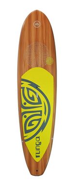 Runga-Boards SUP-Board ROTA YELLOW Hard Board Stand Up Paddling SUP, Allrounder, (Set 9.6, Inkl. coiled leash & 3-tlg. Finnen-Set)