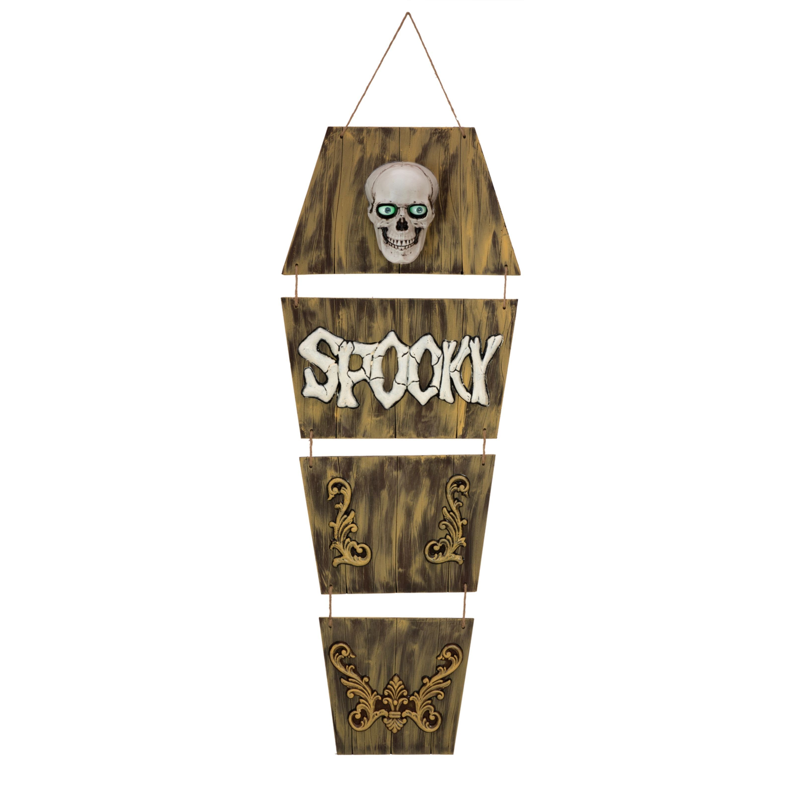 EUROPALMS Dekofigur (Deko und Möbel, Halloweendeko), Halloween Geistersarg animiert 150cm - Halloweendeko