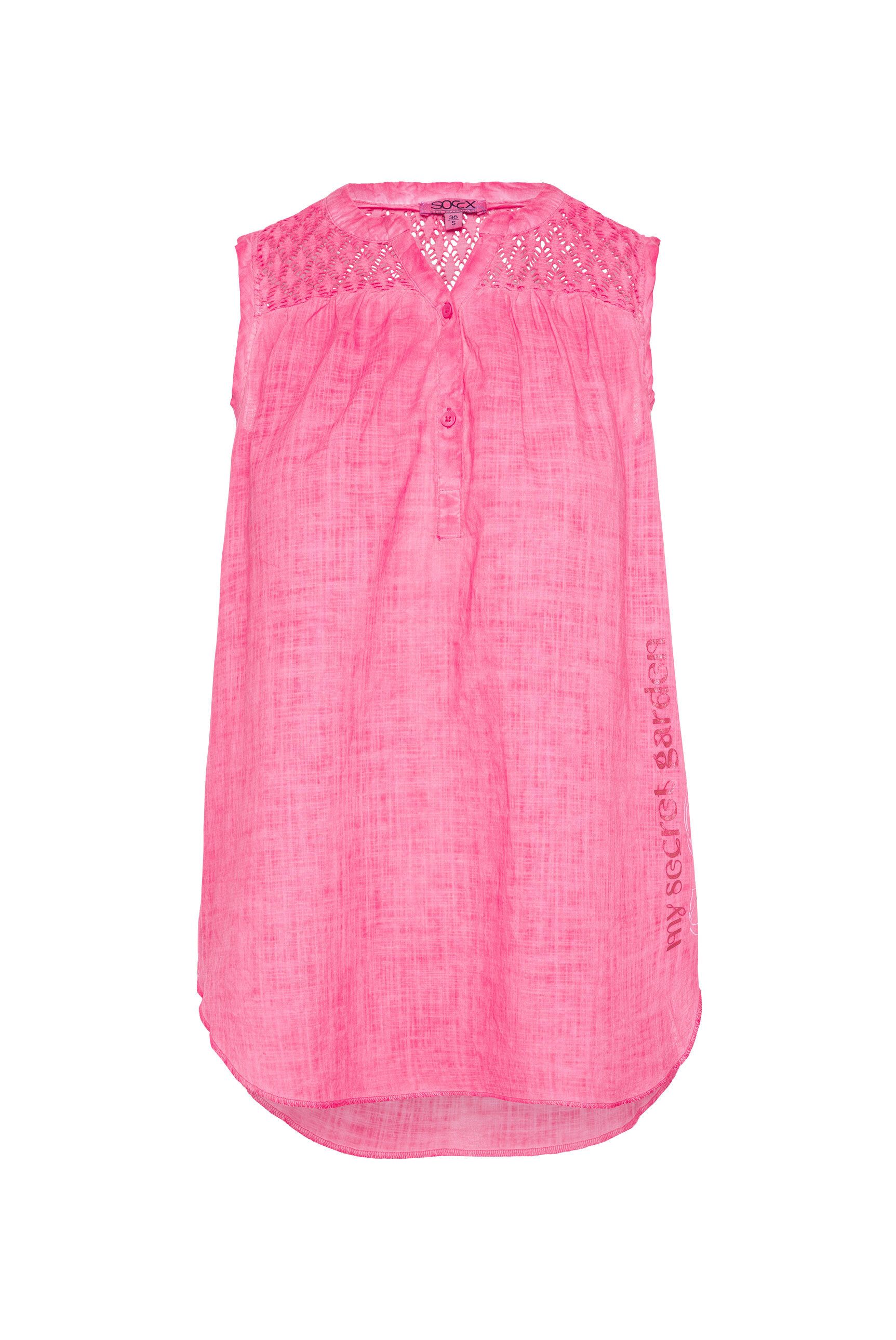 SOCCX Blusentop SOCCX Ärmellose Bluse mit günstig online kaufen