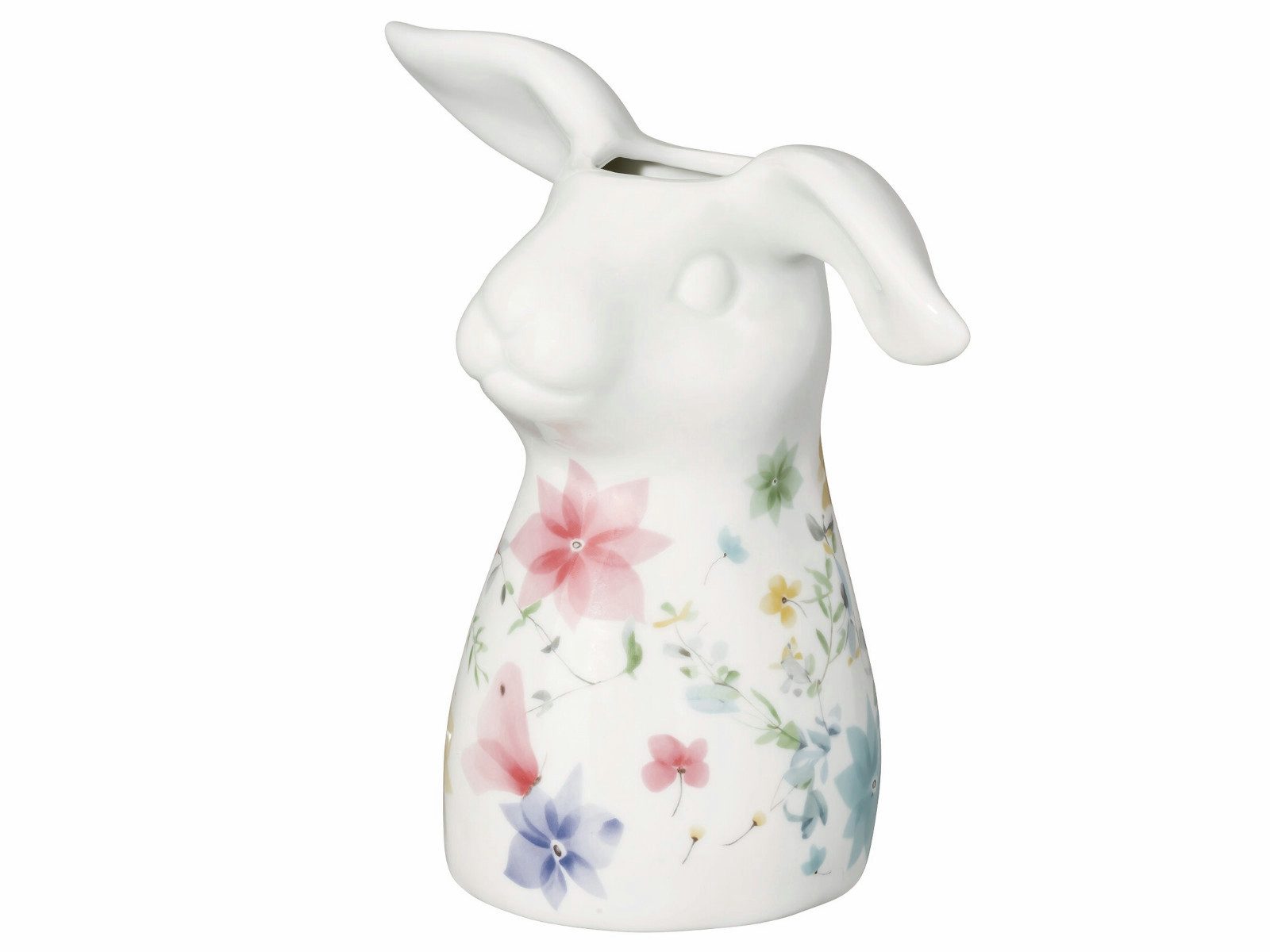 HUTSCHREUTHER Dekovase Frühlingsgrüsse Blumenwiese Hasen-Vase 16cm (Vasen)