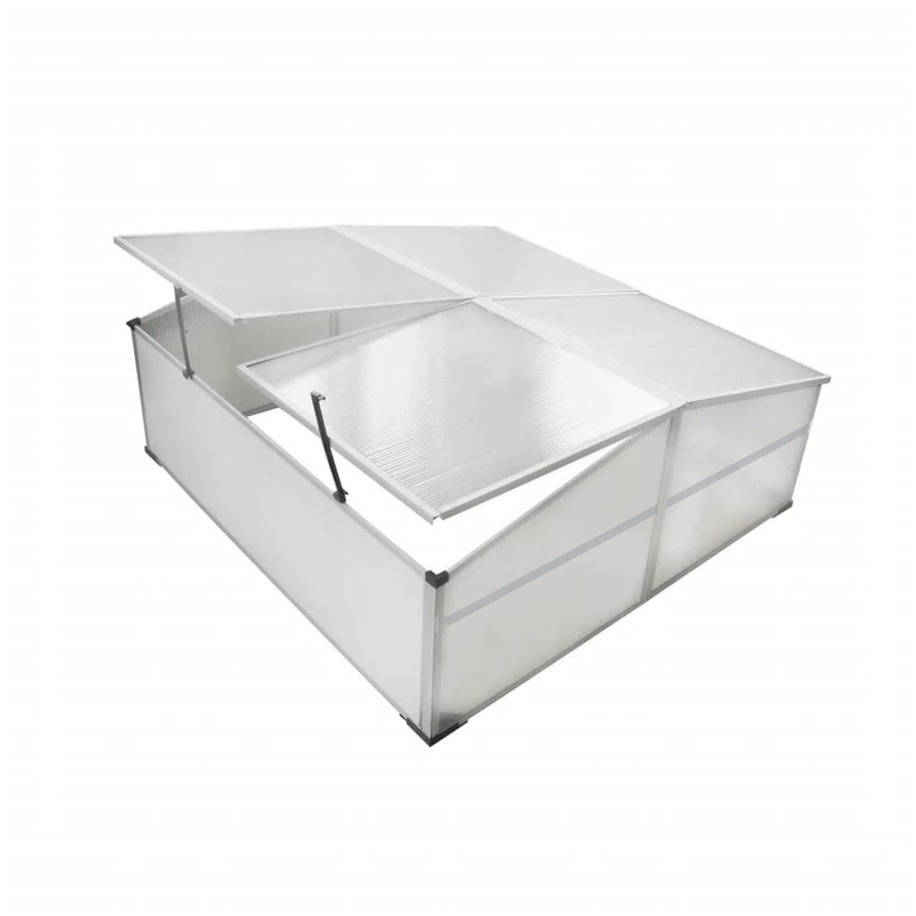 BruKa Frühbeet Aluminium PLANTBOX XXL Frühbeetkasten Gewächshaus Treibhaus