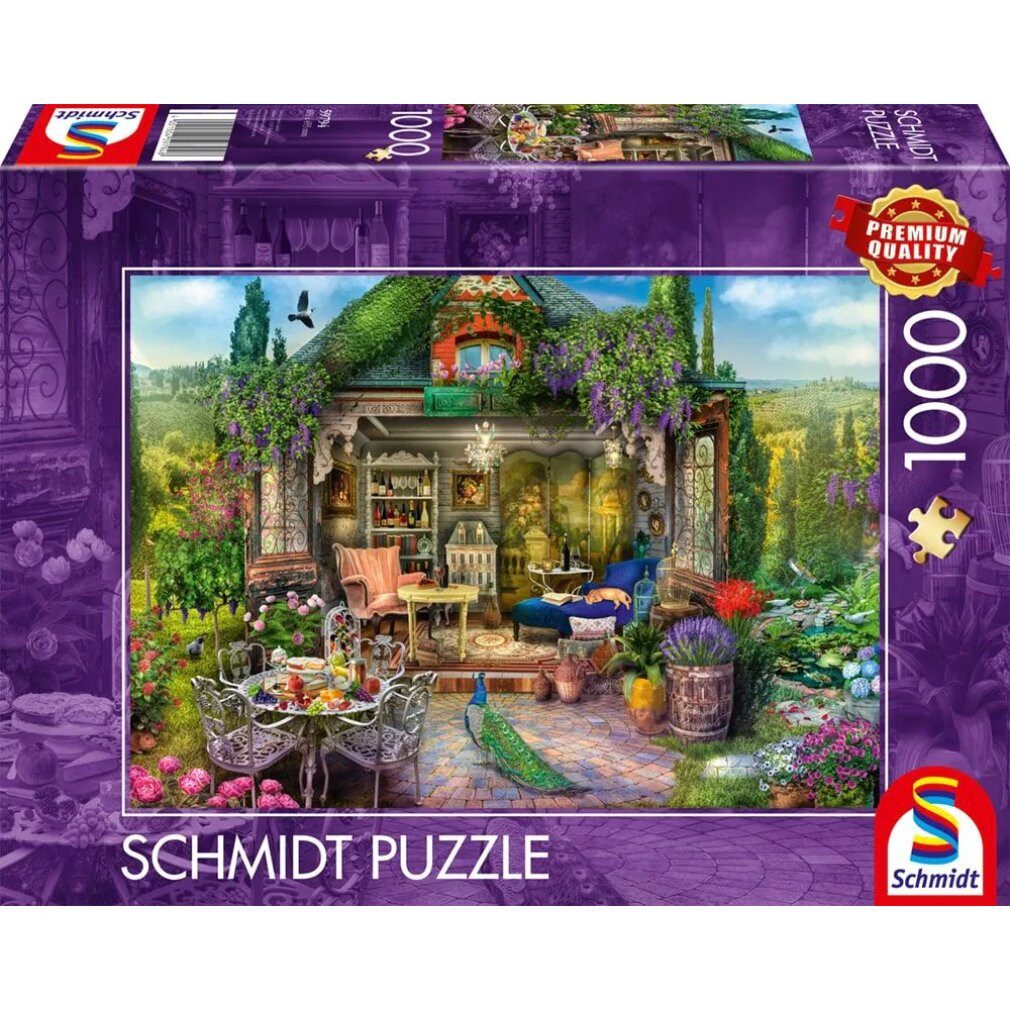 Schmidt Spiele Puzzle GartenhausglüCk In Den Weinbergen (1000 Teile), Puzzl günstig online kaufen