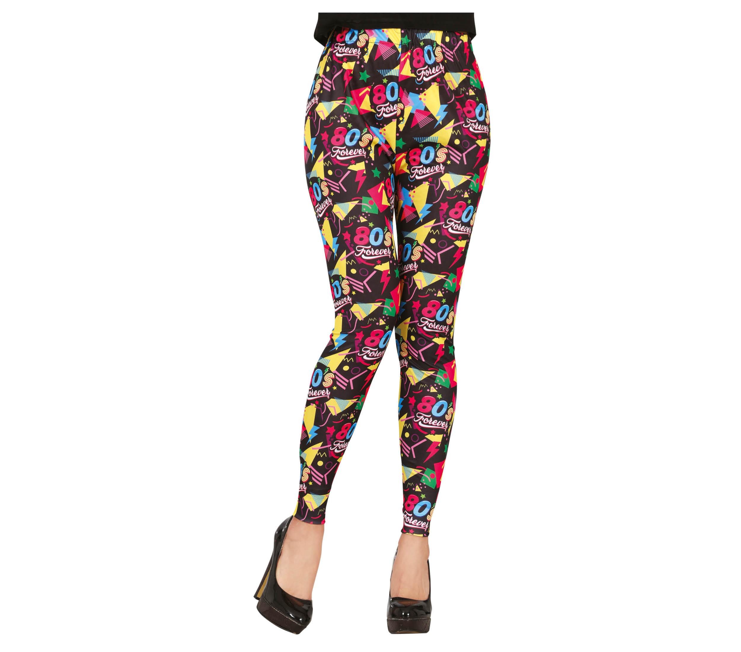 Fiestas Guirca Kostüm, 80s Retro Leggings Vintage Look Karneval Kostüm Pop günstig online kaufen