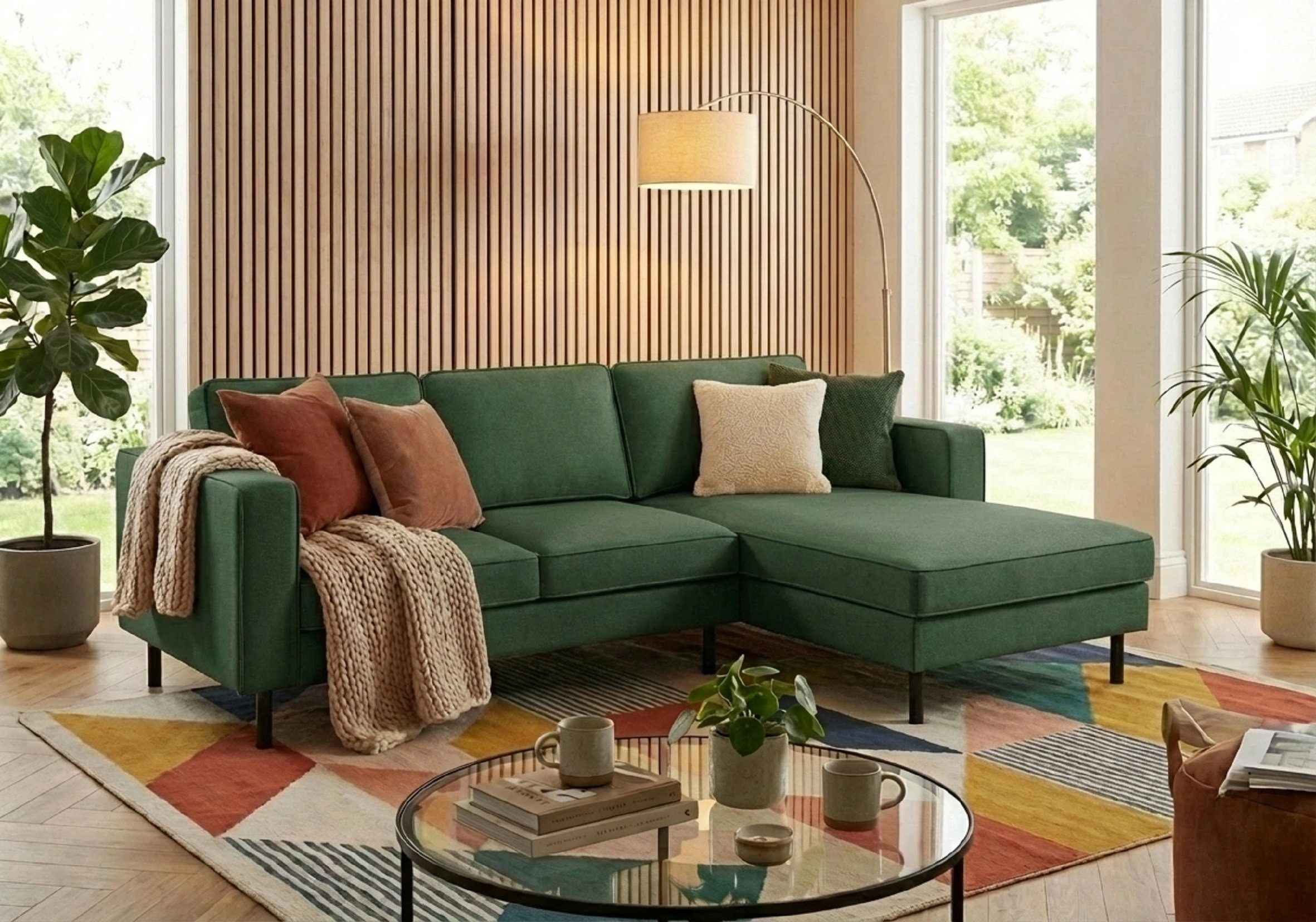 TRENDMANUFAKTUR Ecksofa Watkins Couch wahlweise mit Schlaffunktion und Bettkasten,auch in Cord, Recamiere beidseitig montierbar, Sofa in L-Form, Breite 232 cm