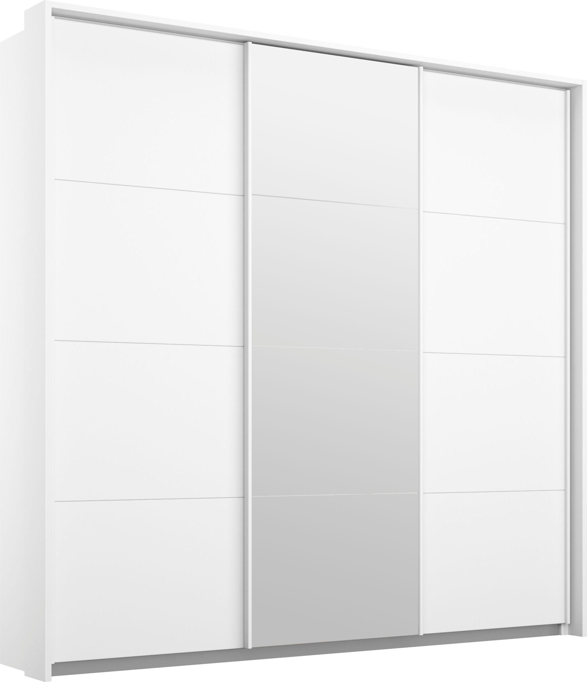 rauch Schwebetürenschrank Kleiderschrank Schrank Garderobe Schlafzimmerschrank Ankleide KEPAN (optional mit Beleuchtung, Breiten: 211-368 cm, Höhen 213/233 cm) inkl. Schubladeneinsatz und Passepartout MADE IN GERMANY