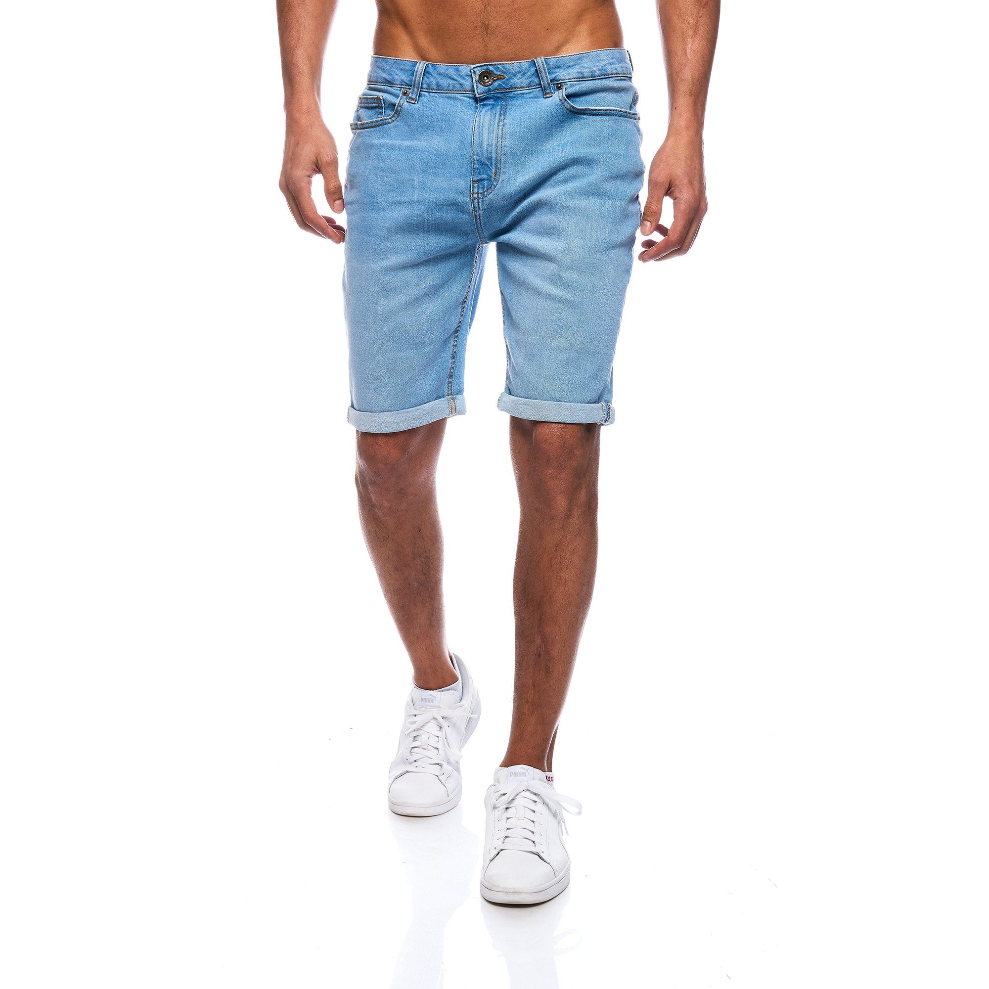JEEL Jeansshorts Herren - kurze Hosen Männer - Jeans Shorts - Slim-Fit 5-Po günstig online kaufen