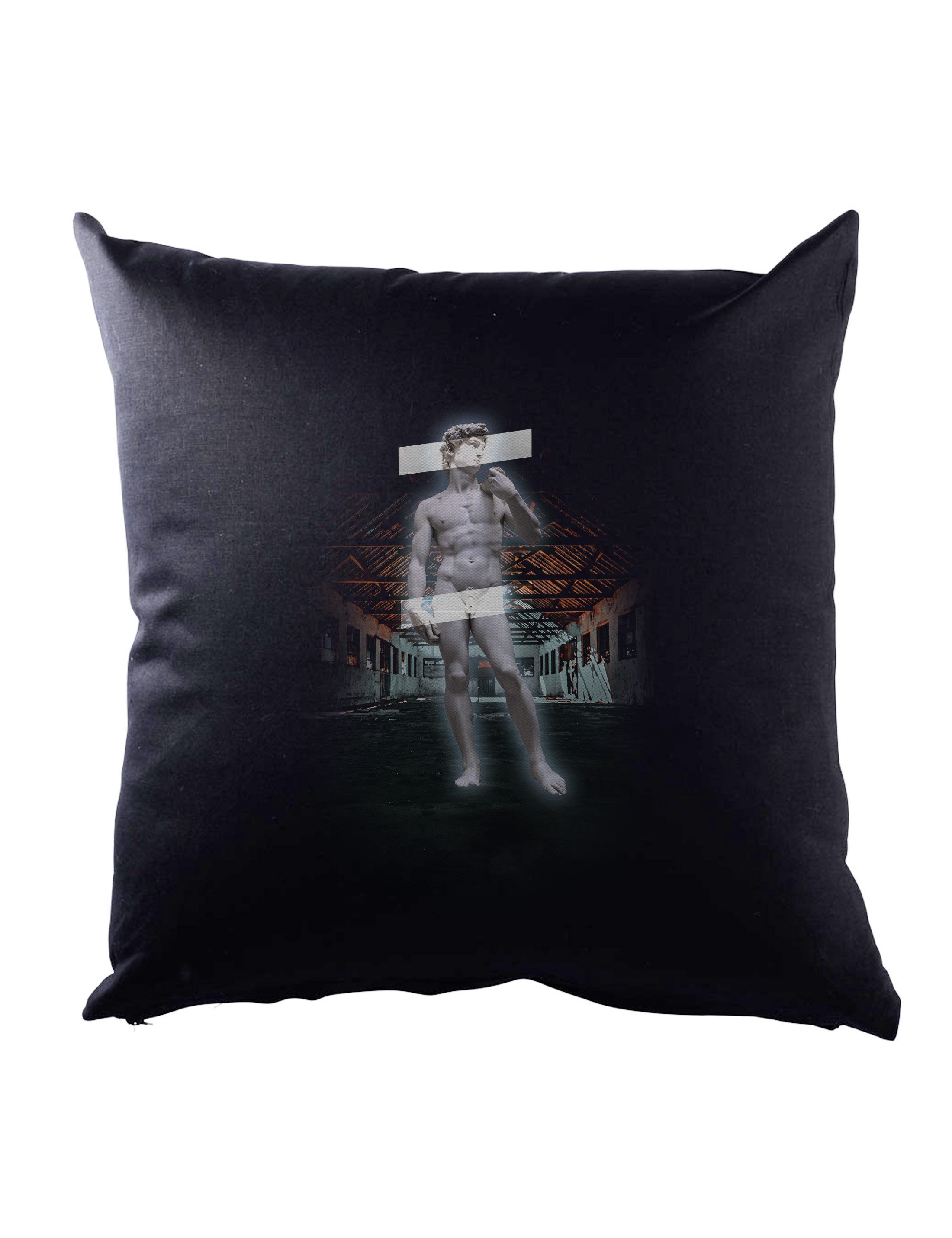 Urban Backwoods Dekokissen Floating David Dekokissen Art Kunst Statue Classic Michelangelo, Streetart Fashion Industrial Look